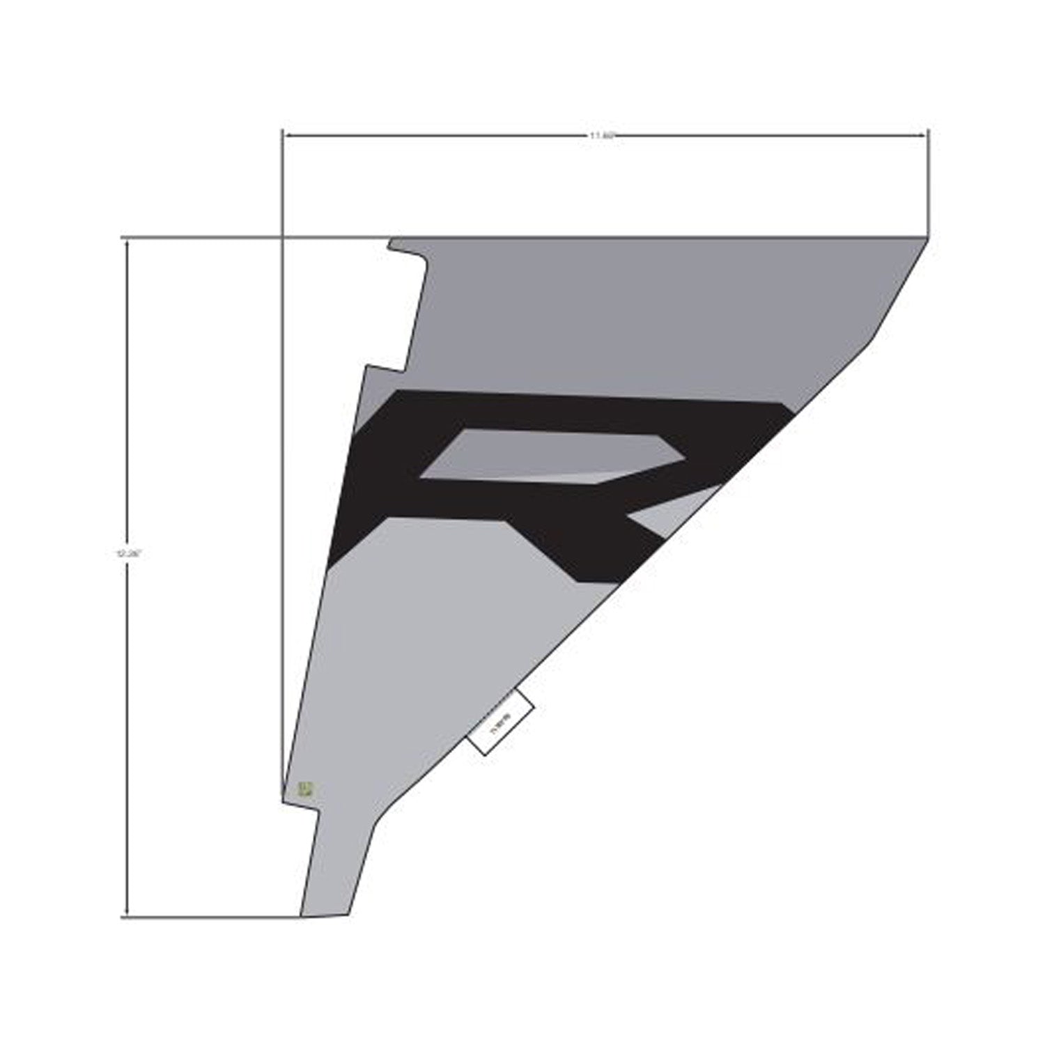 Bolster Cover Decal, Left by Polaris