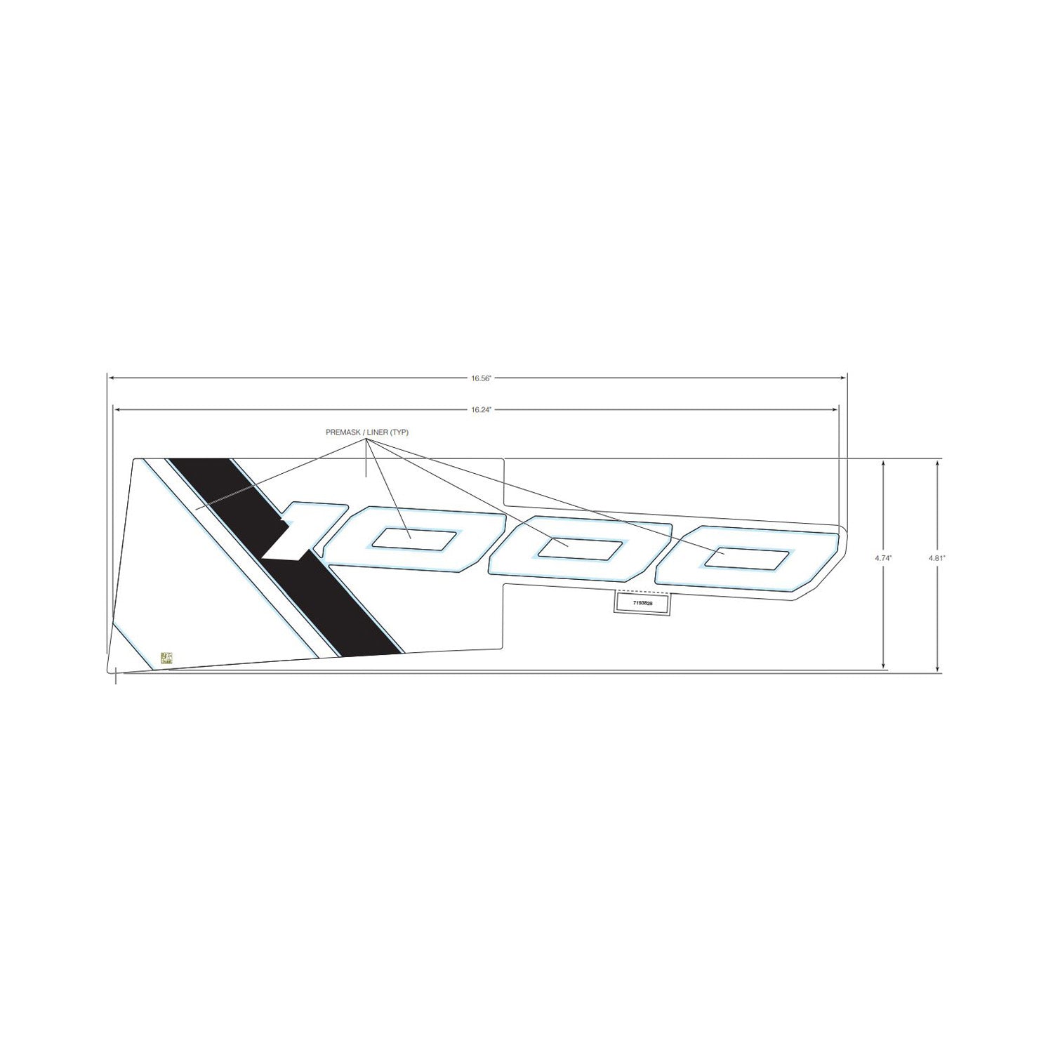 Front Fender Decal, Upper, Right by Polaris