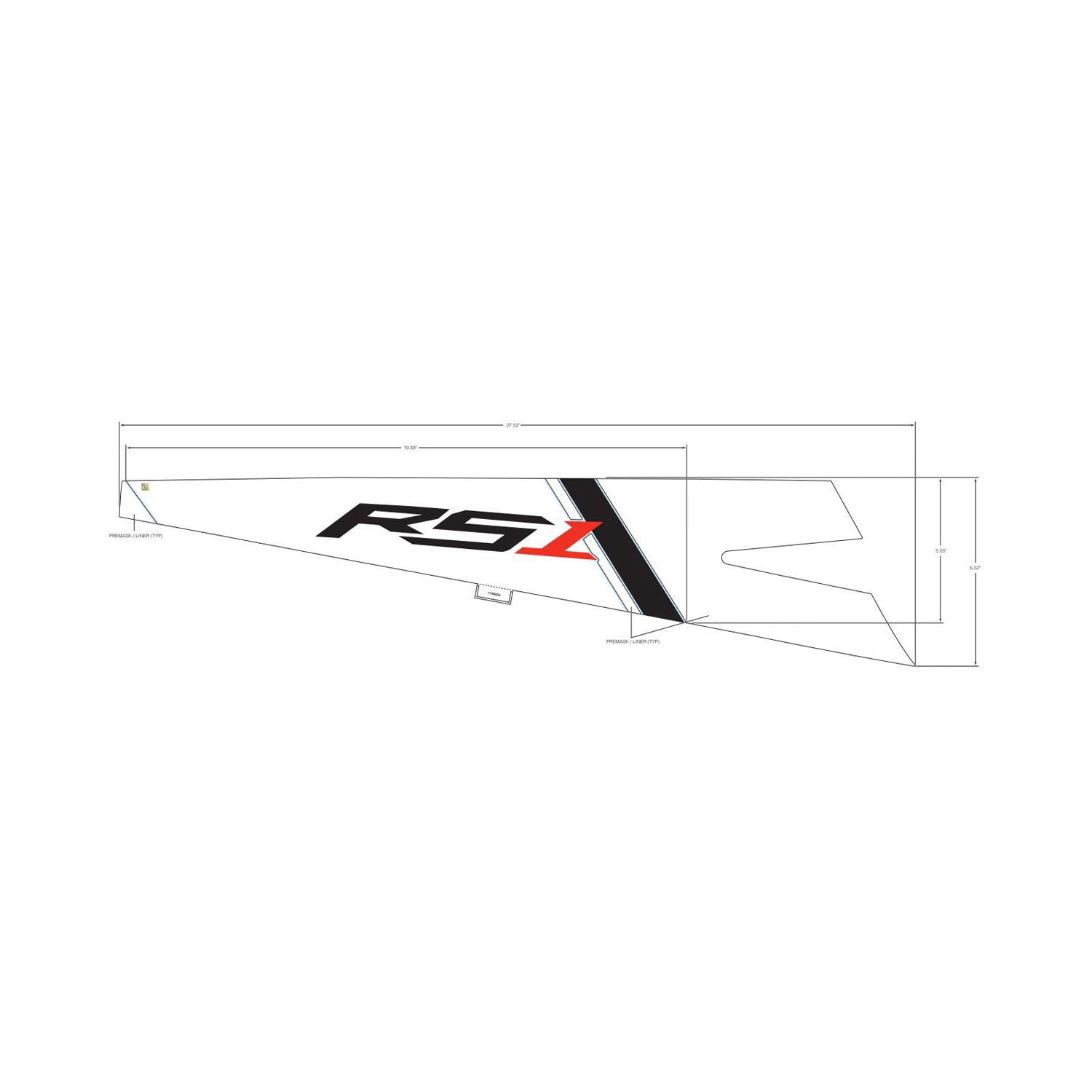 Rear Fender Decal, Upper, Right by Polaris