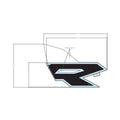 Front Door Decal, Middle, RZR, Right by Polaris