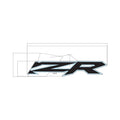 Rear Door Decal, Middle, RZR, Left by Polaris