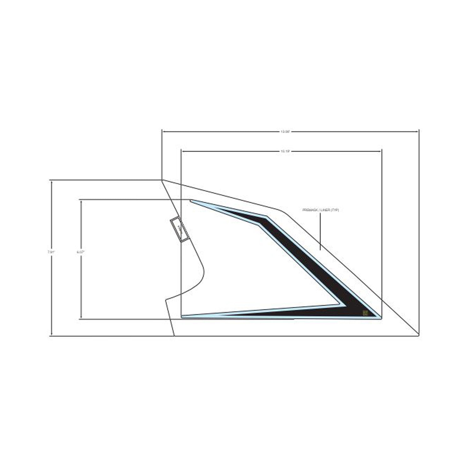Rear Fender Decal, Upper, Left by Polaris