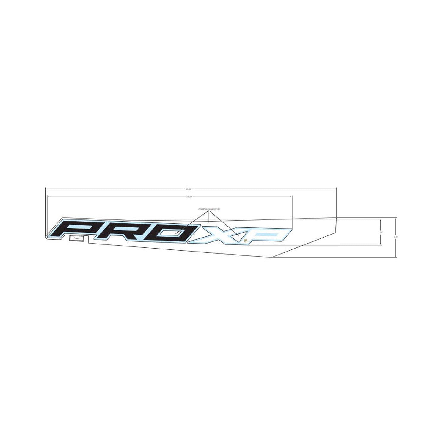 Rear Fender Decal, Lower, Pro XP, Right by Polaris