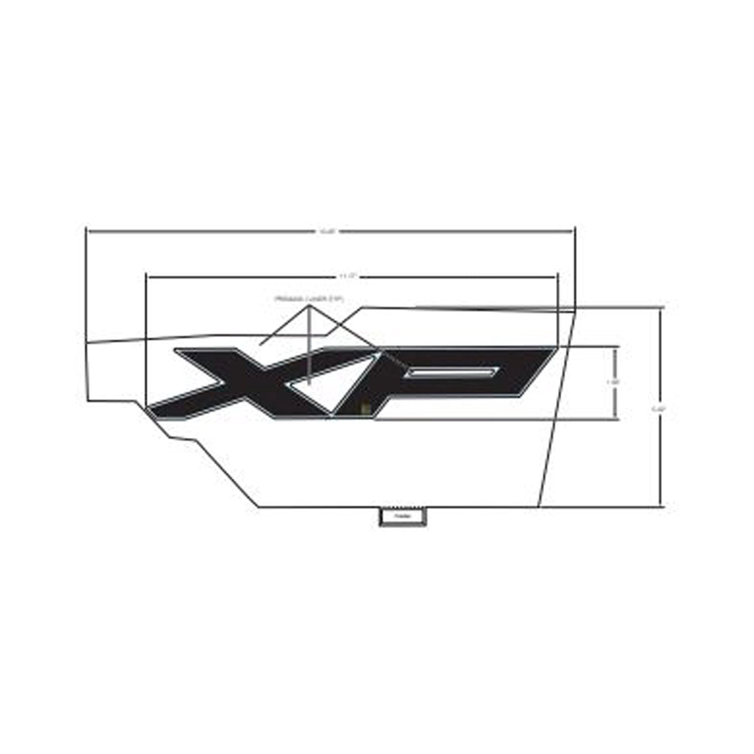 Front Fender Decal, Upper, Xp, Left by Polaris