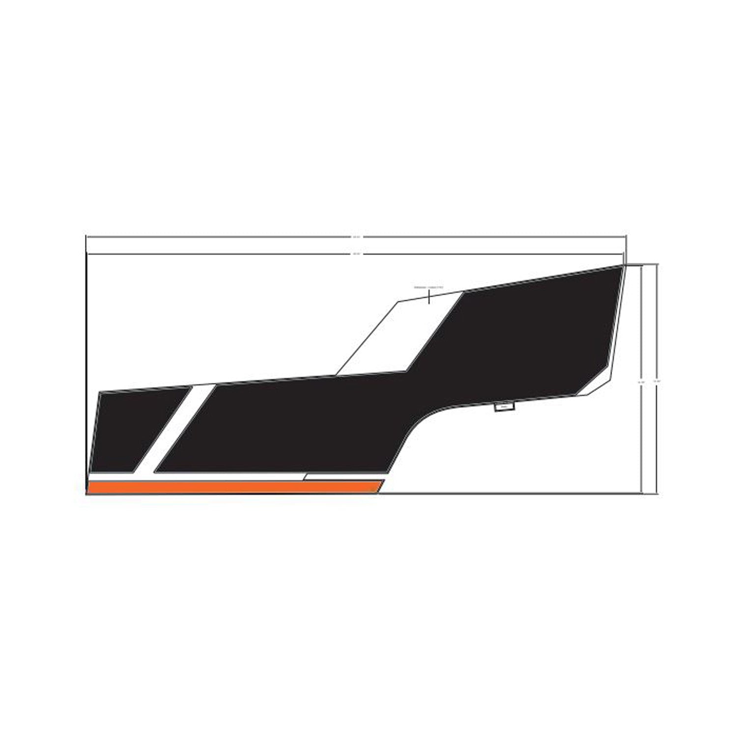 Rear Lower Door Decal, Left by Polaris