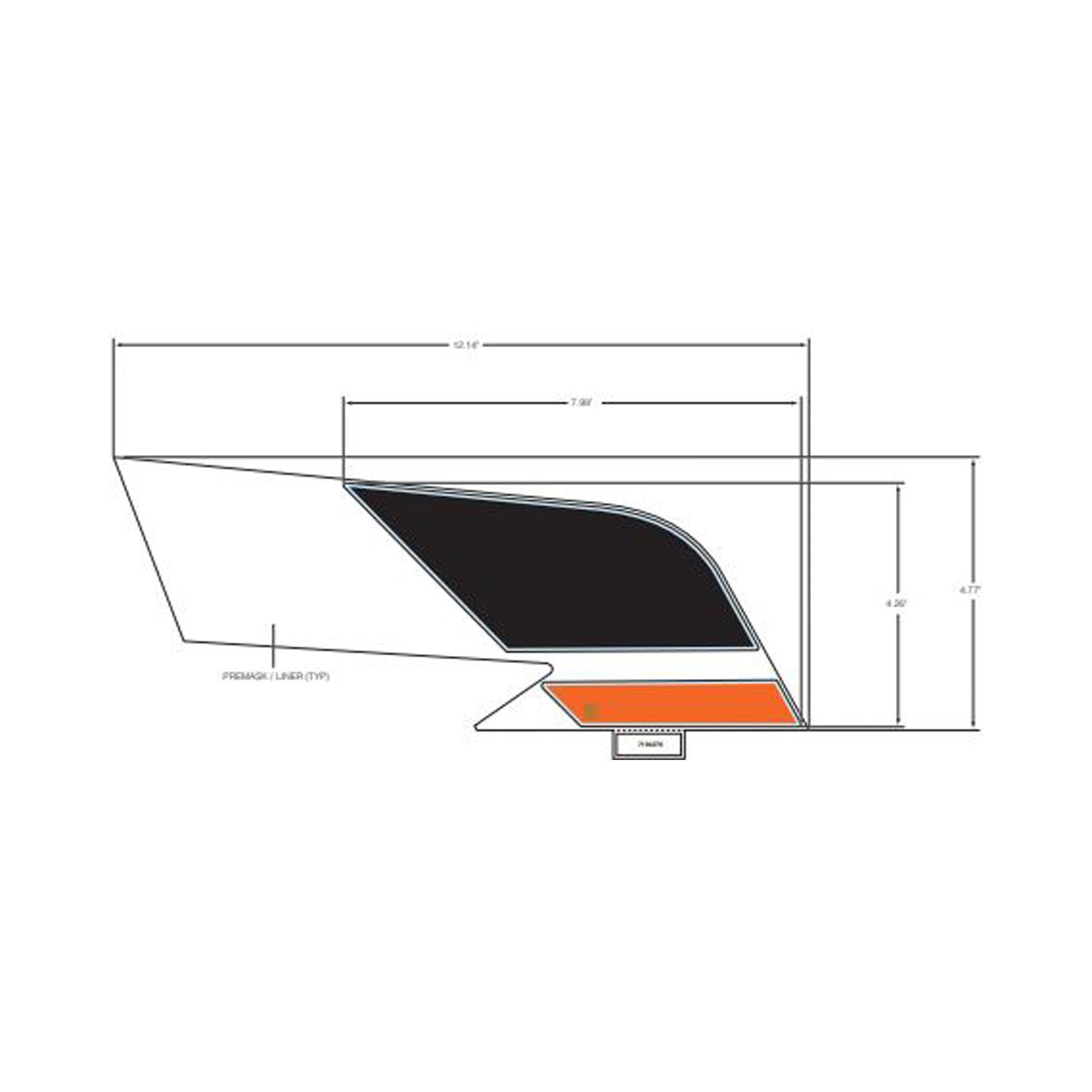 Rear Fender Decal, Lower, Right by Polaris