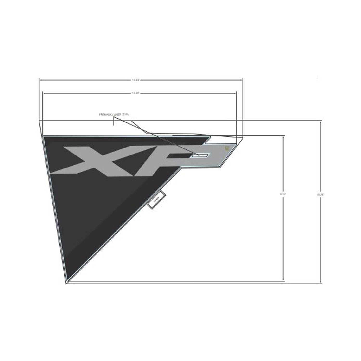Front Fender Decal, Upper, Xp, Right by Polaris