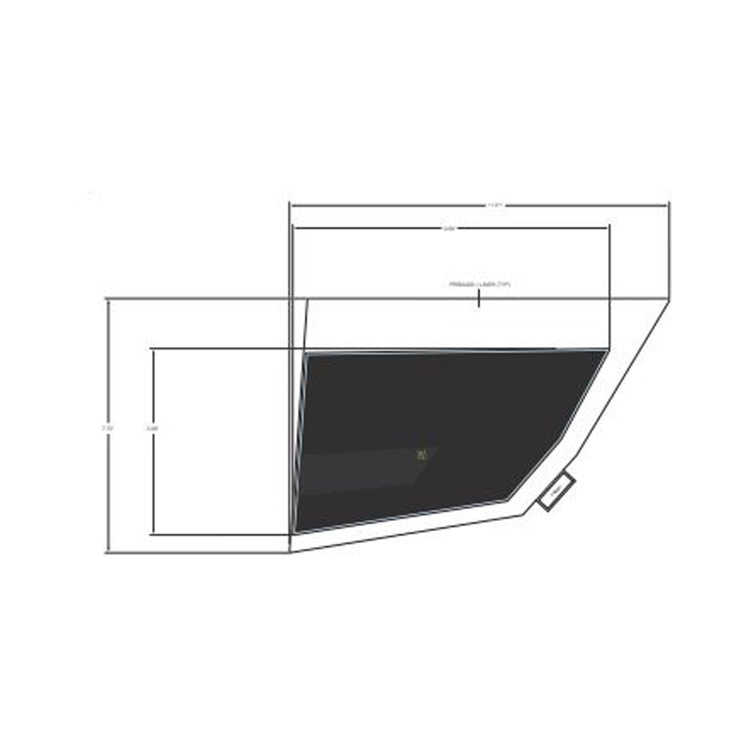 Bolster Cover Decal, Left by Polaris