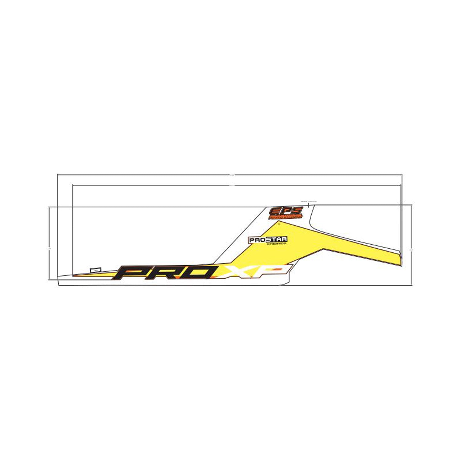 Rear Fender Decal, Pro XP, Right by Polaris