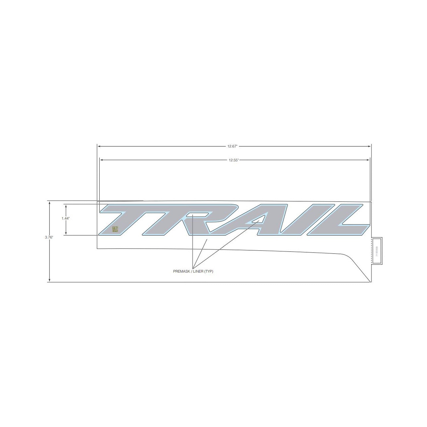 Rear Fender Decal, Lower, Trail, Right by Polaris