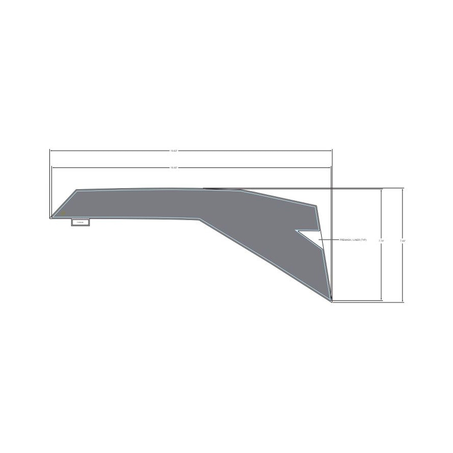 Rear Fender Decal, Upper, Right by Polaris