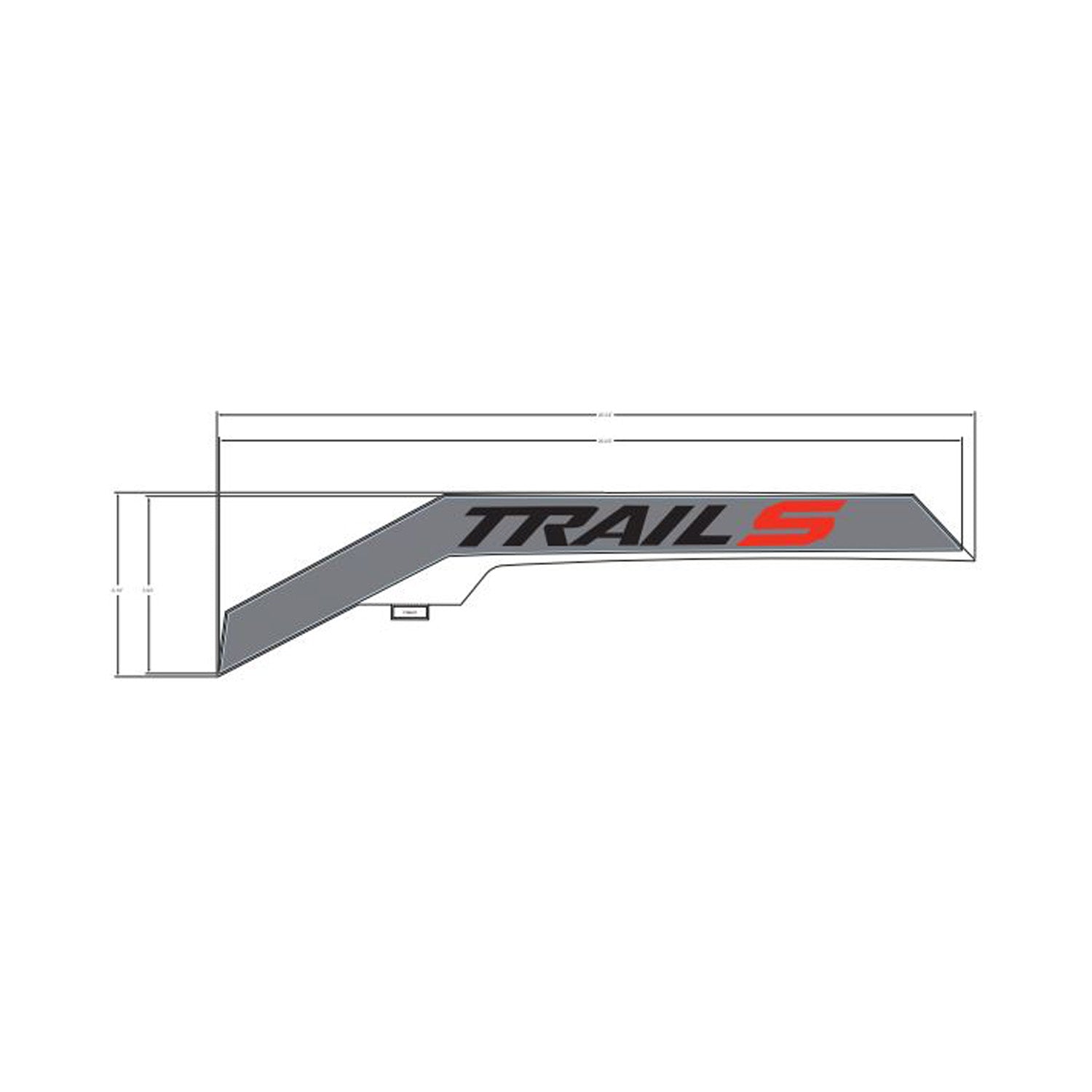 Rear Fender Decal, Lower, Trail, Left by Polaris