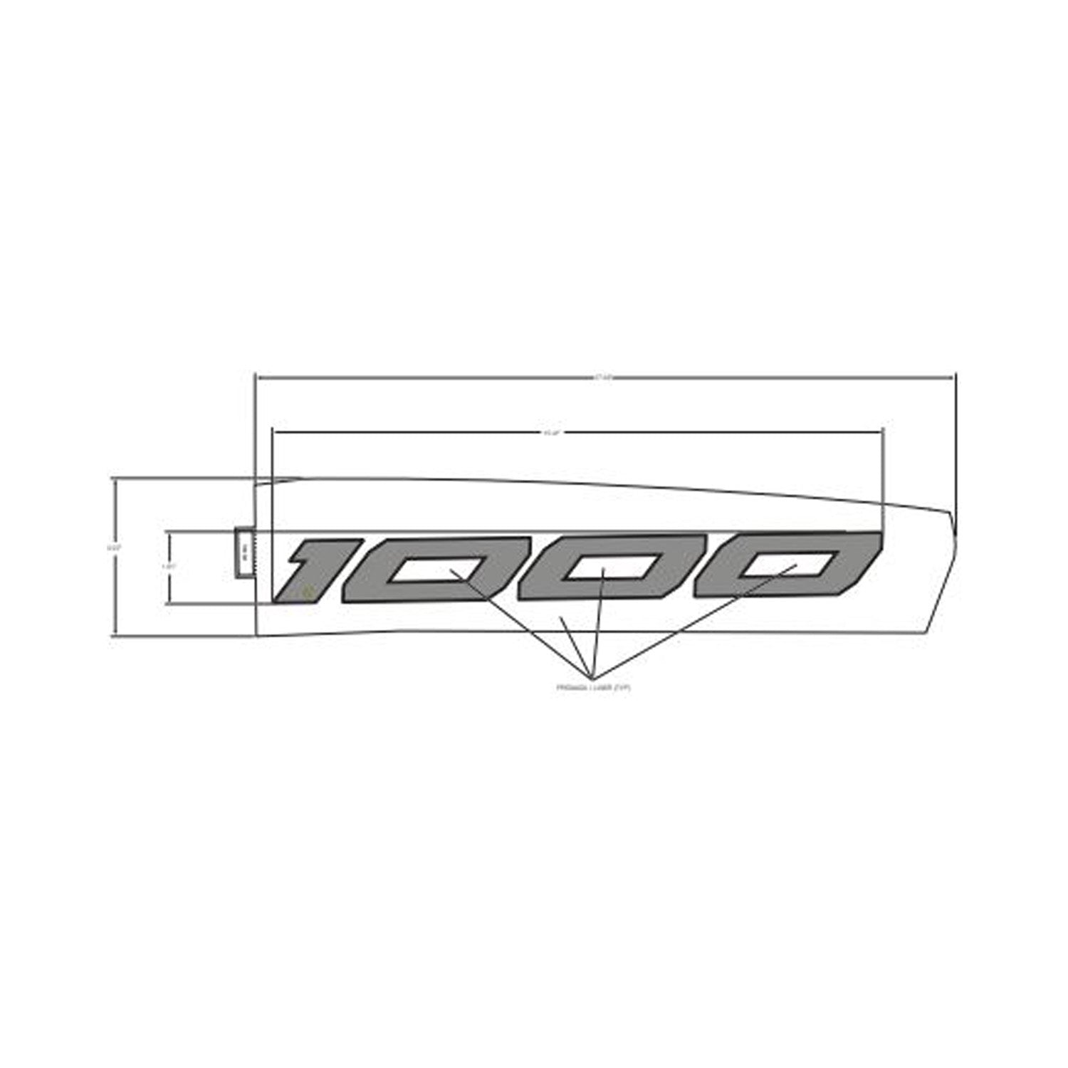Front Fender Decal, Upper, Left by Polaris