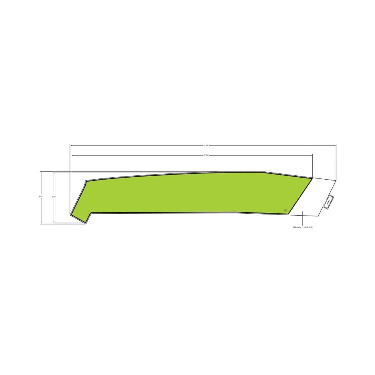 Front Fender Decal, Upper, Right by Polaris