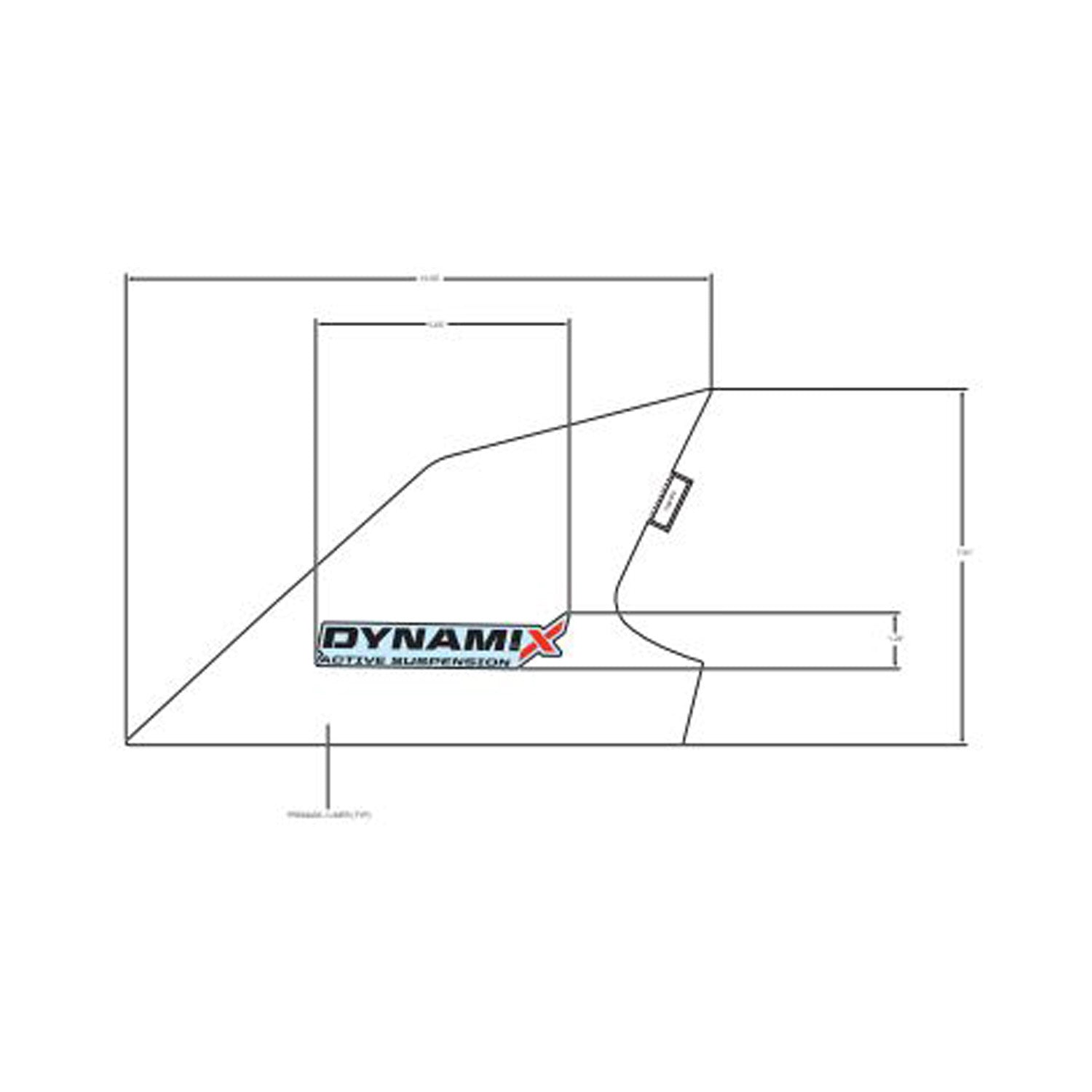 Rear Fender Decal, Upper, Dynamix, Right by Polaris