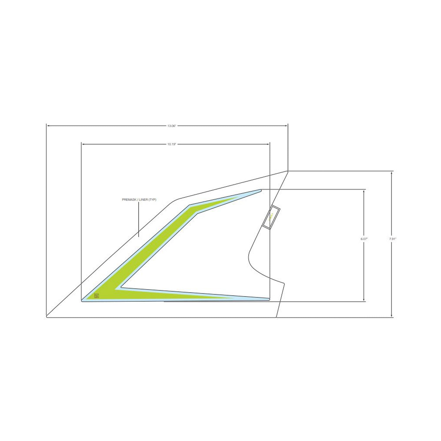 Rear Fender Decal, Upper, Right by Polaris