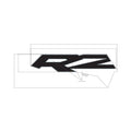 Rear Door Decal, Middle, RZR, Right by Polaris