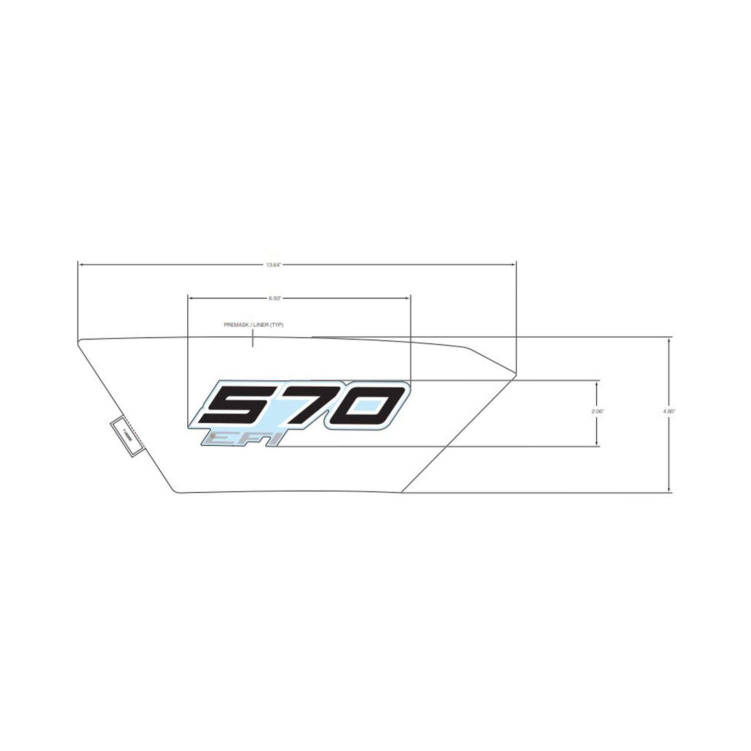 Front Fender Decal, 570, Right by Polaris