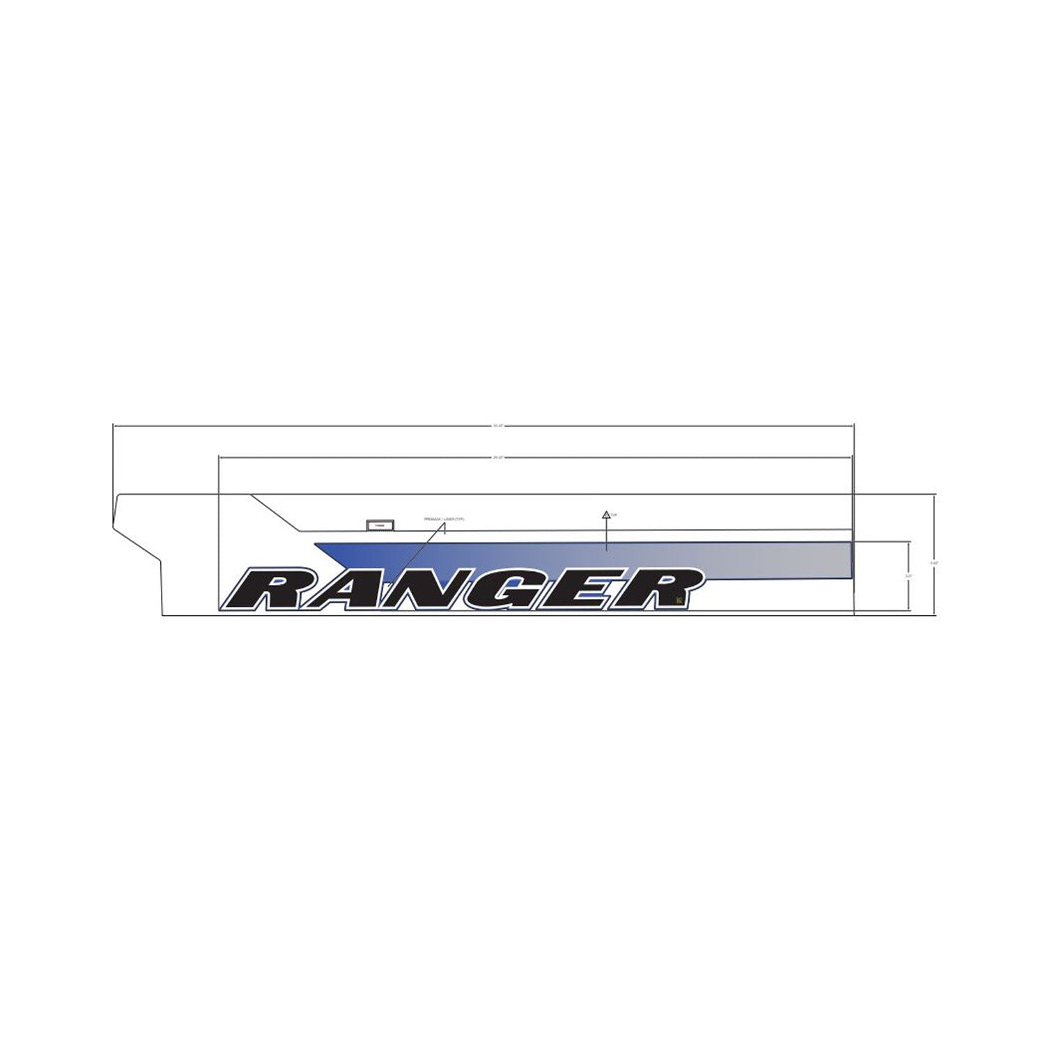 Cargo Box Side Decal, Ranger, Right by Polaris