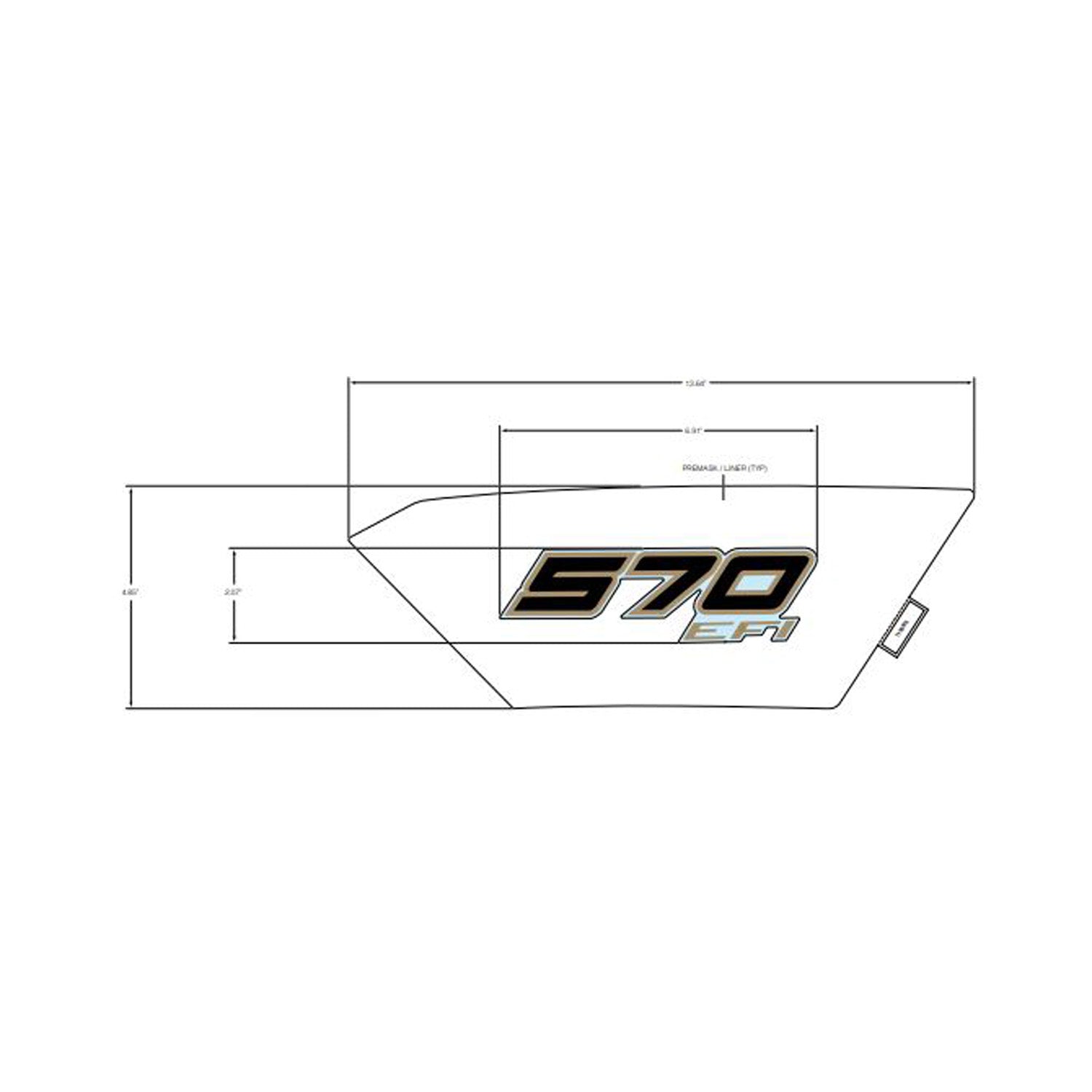 Front Fender Decal, 570, Left by Polaris