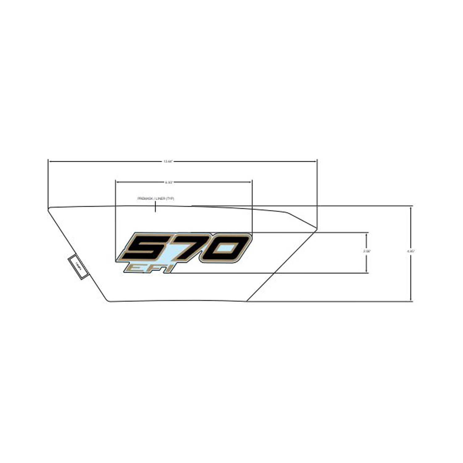 Front Fender Decal, 570, Right by Polaris