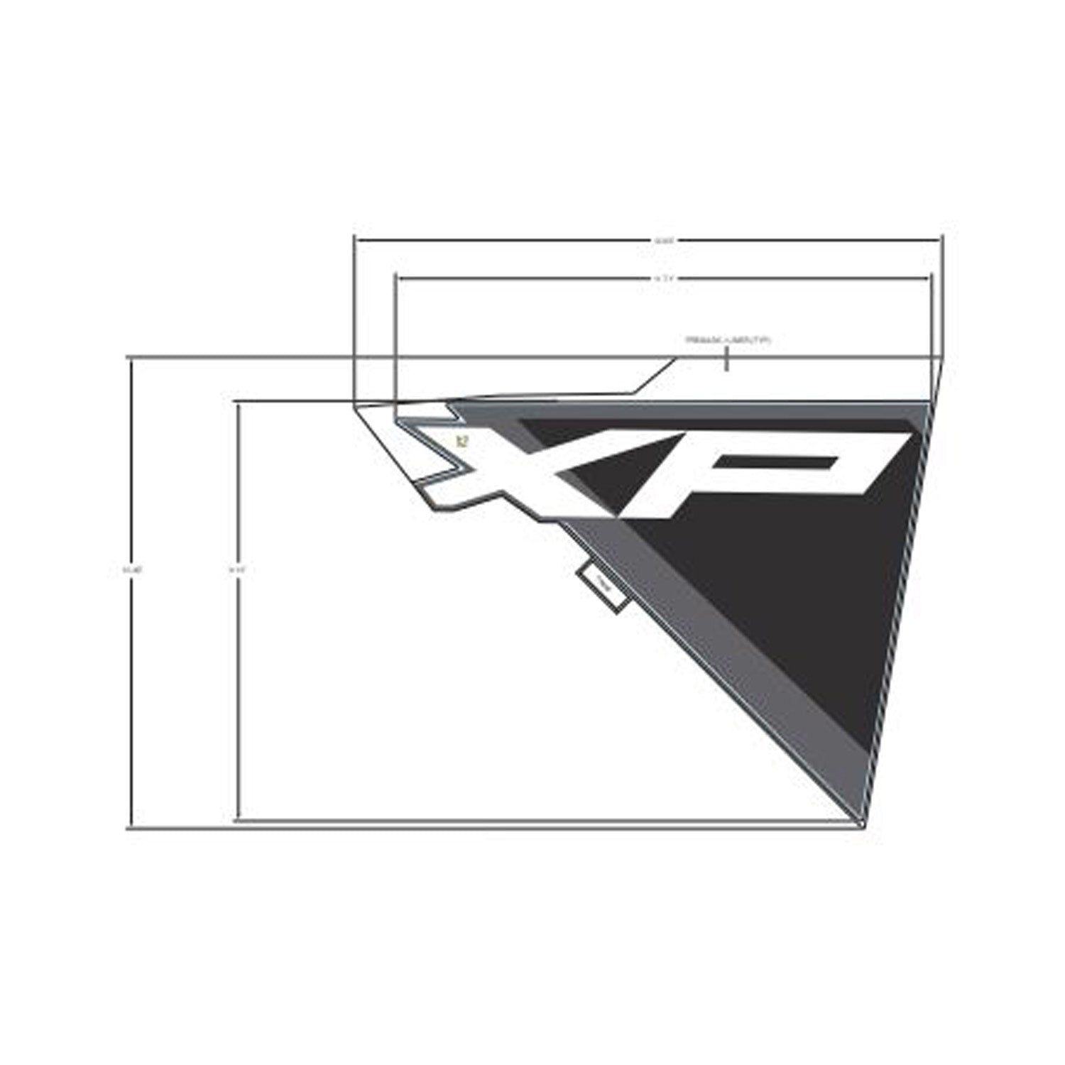 Front Fender Decal, Upper, Xp, Left by Polaris
