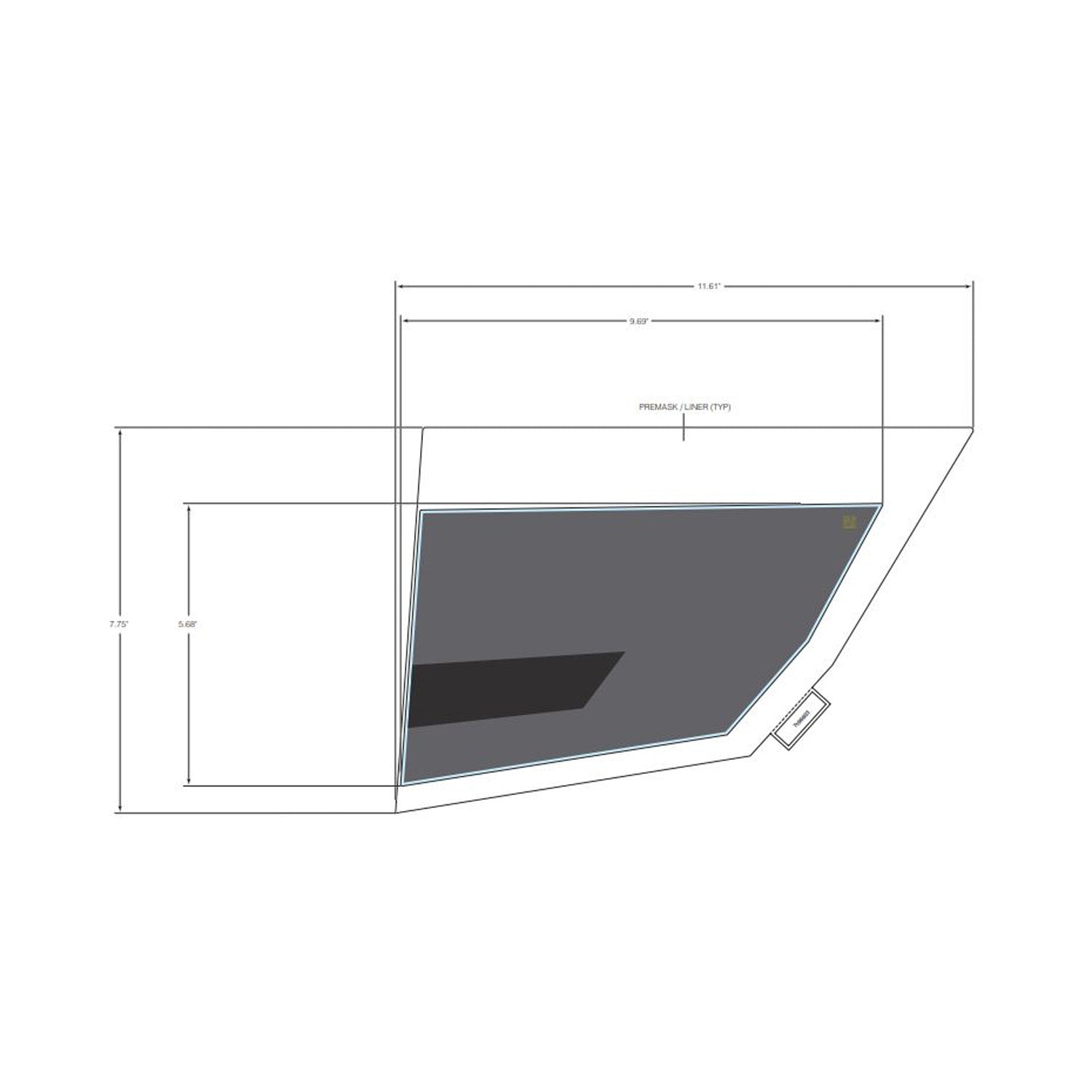 Bolster Cover Decal, Left by Polaris