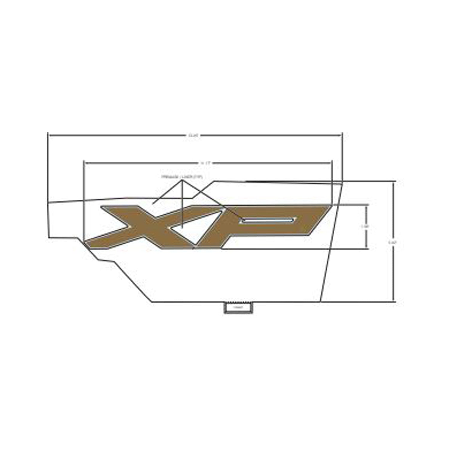 Front Fender Decal, Upper, Xp, Left by Polaris