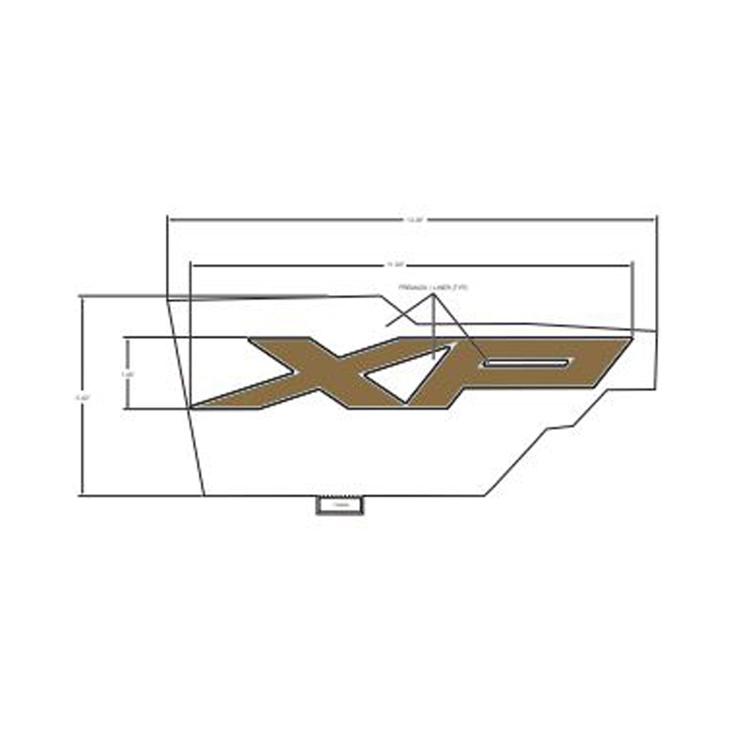 Front Fender Decal, Upper, Xp, Right by Polaris