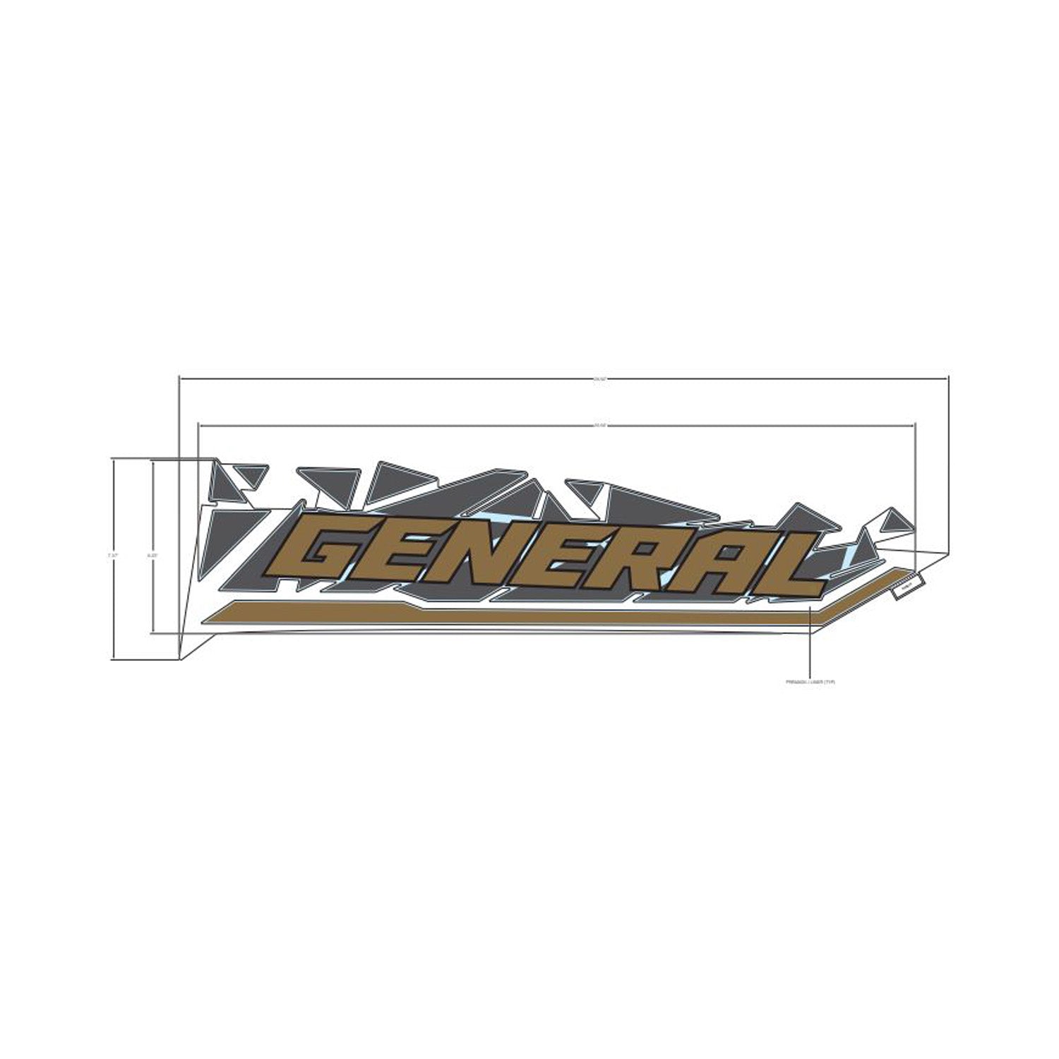 Cargo Box Side Decal, Left by Polaris