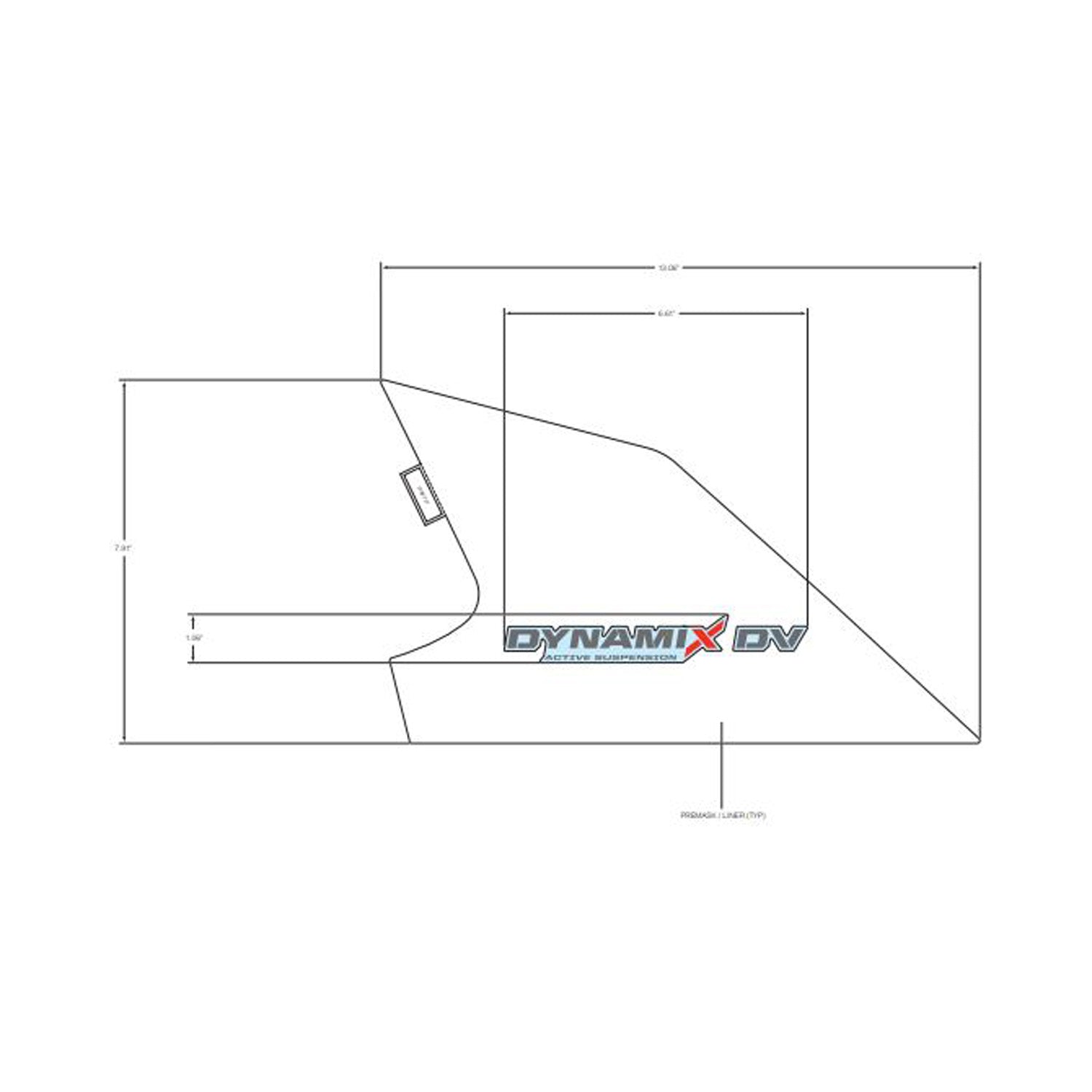 Rear Fender Decal, Upper, Dynamix, Left by Polaris