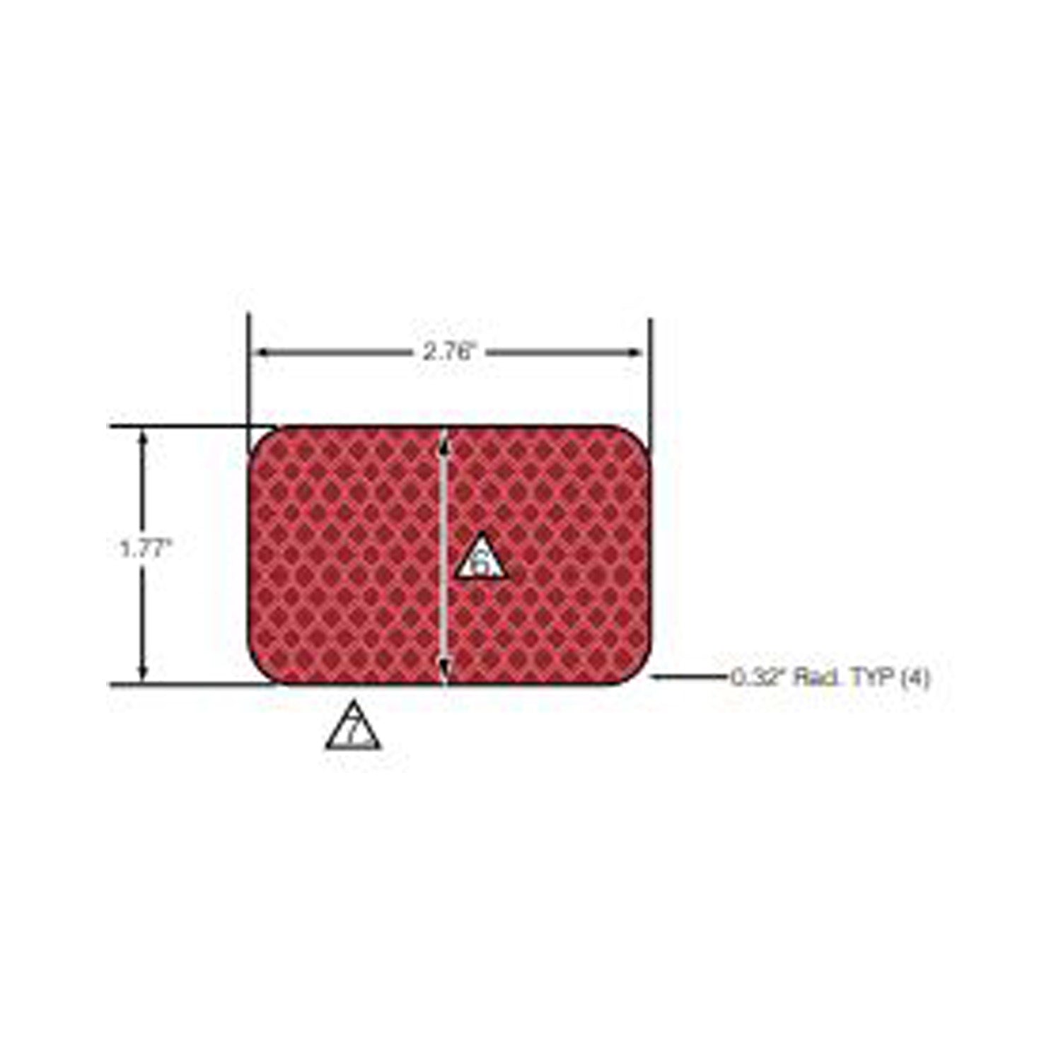 Reflector Decal, Red by Polaris
