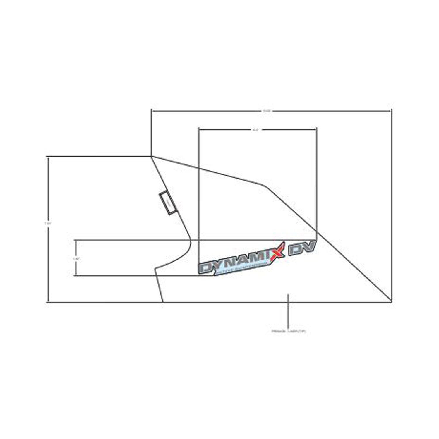 Rear Fender Decal, Upper, Dynamix, Left by Polaris
