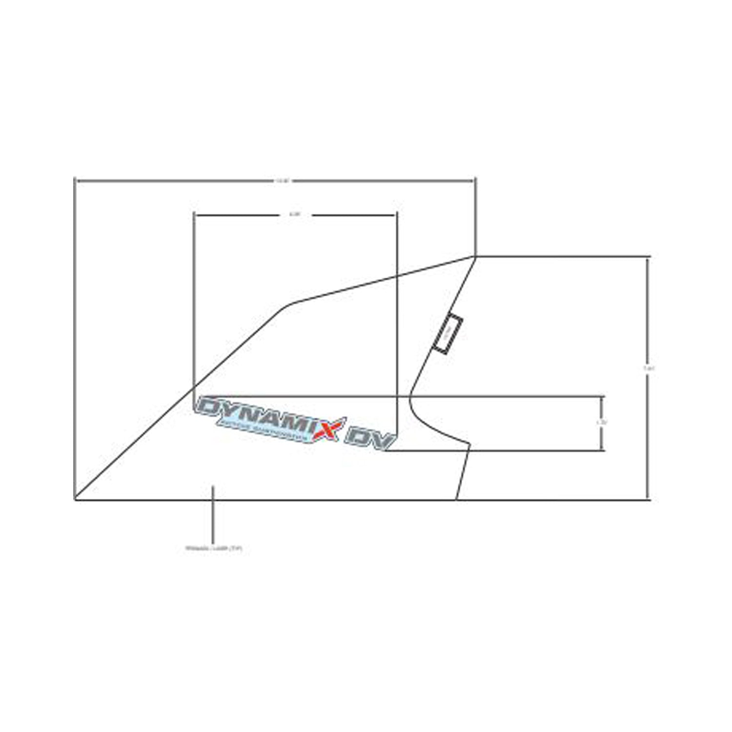 Rear Fender Decal, Upper, Dynamix, Right by Polaris