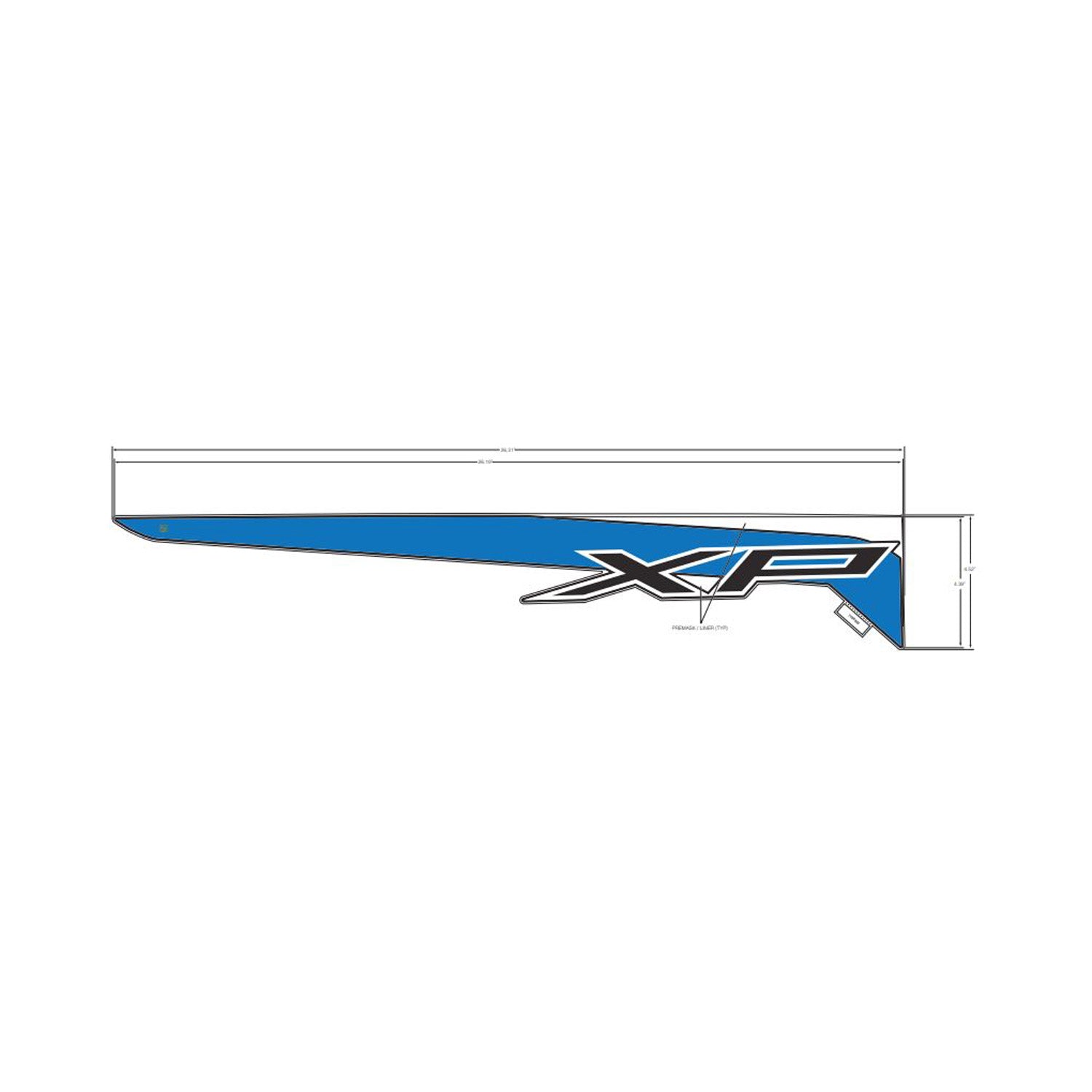Rear Fender Decal, Middle, Right by Polaris