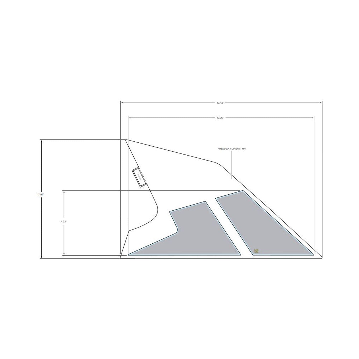 Rear Fender Decal, Upper, Left by Polaris