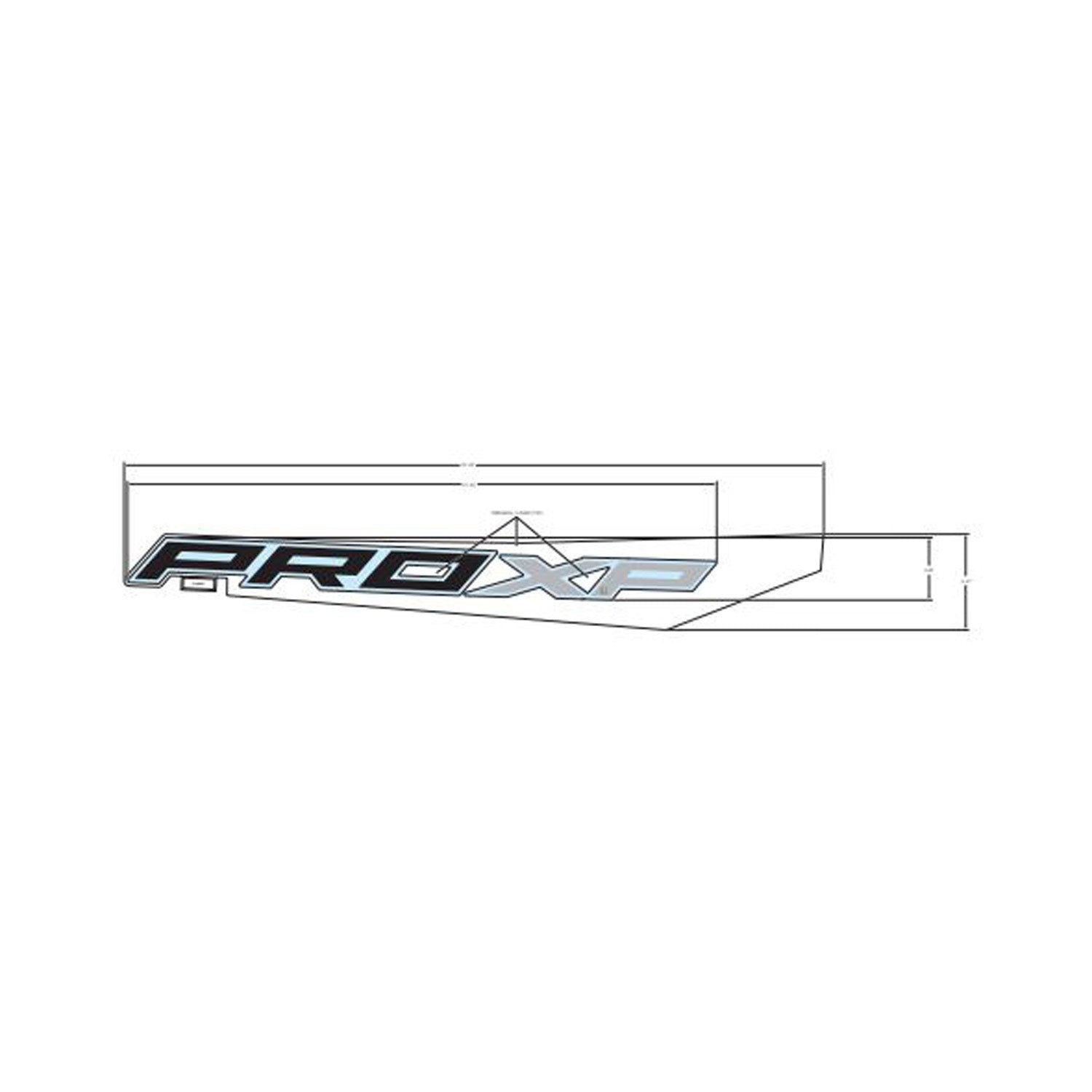 Rear Fender Decal, Lower, Pro XP, Right by Polaris