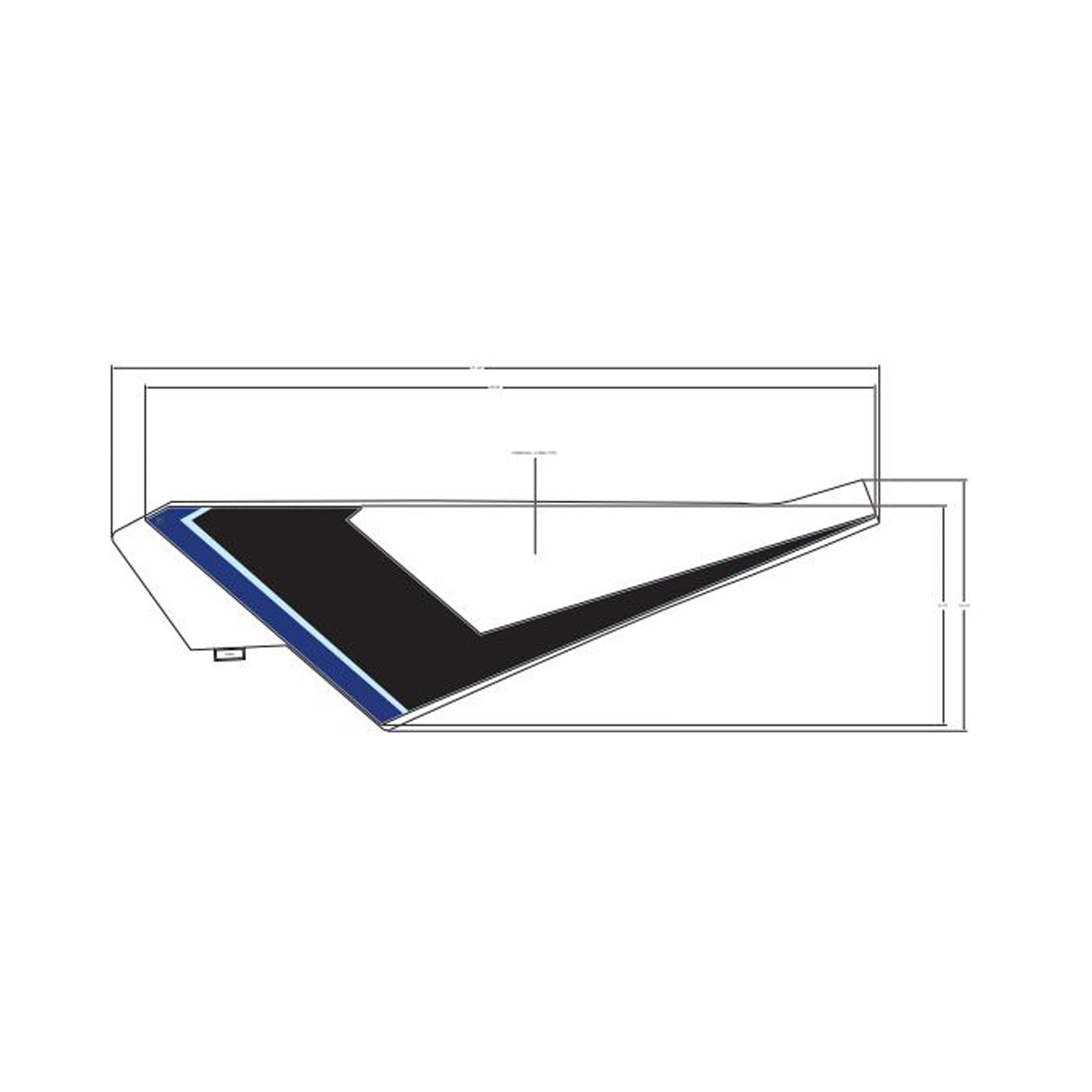 Front Upper Door Decal, Left by Polaris