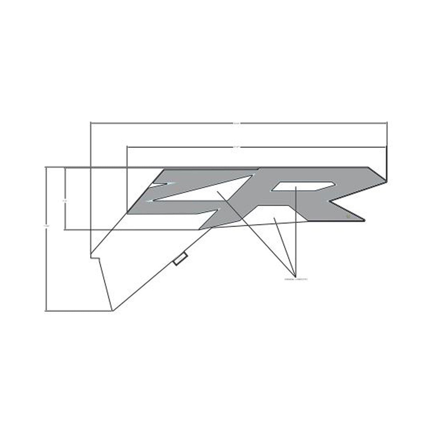 Rear Door Decal, Middle, RZR, Left by Polaris
