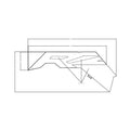 Rear Door Decal, Middle, RZR, Right by Polaris