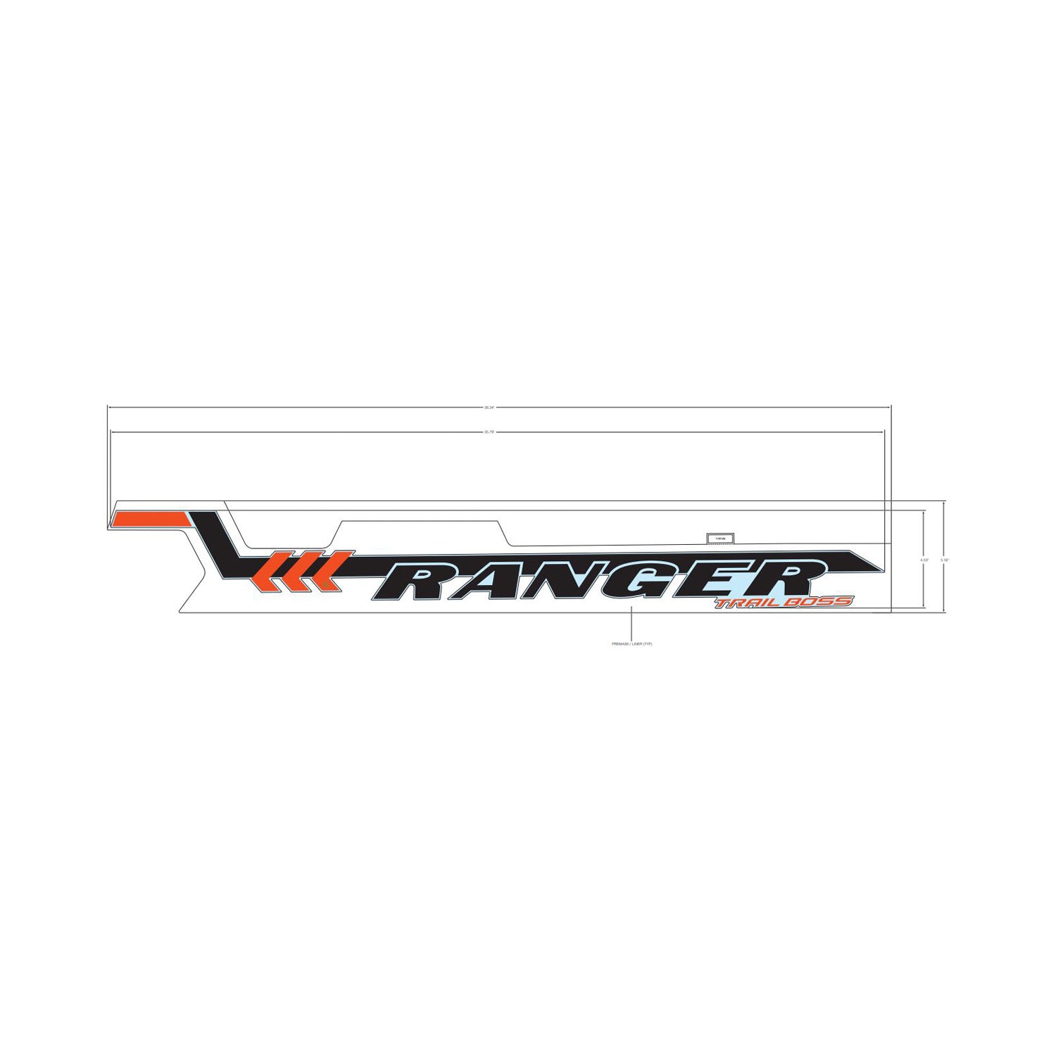 Cargo Box Side Decal, Ranger, Right by Polaris