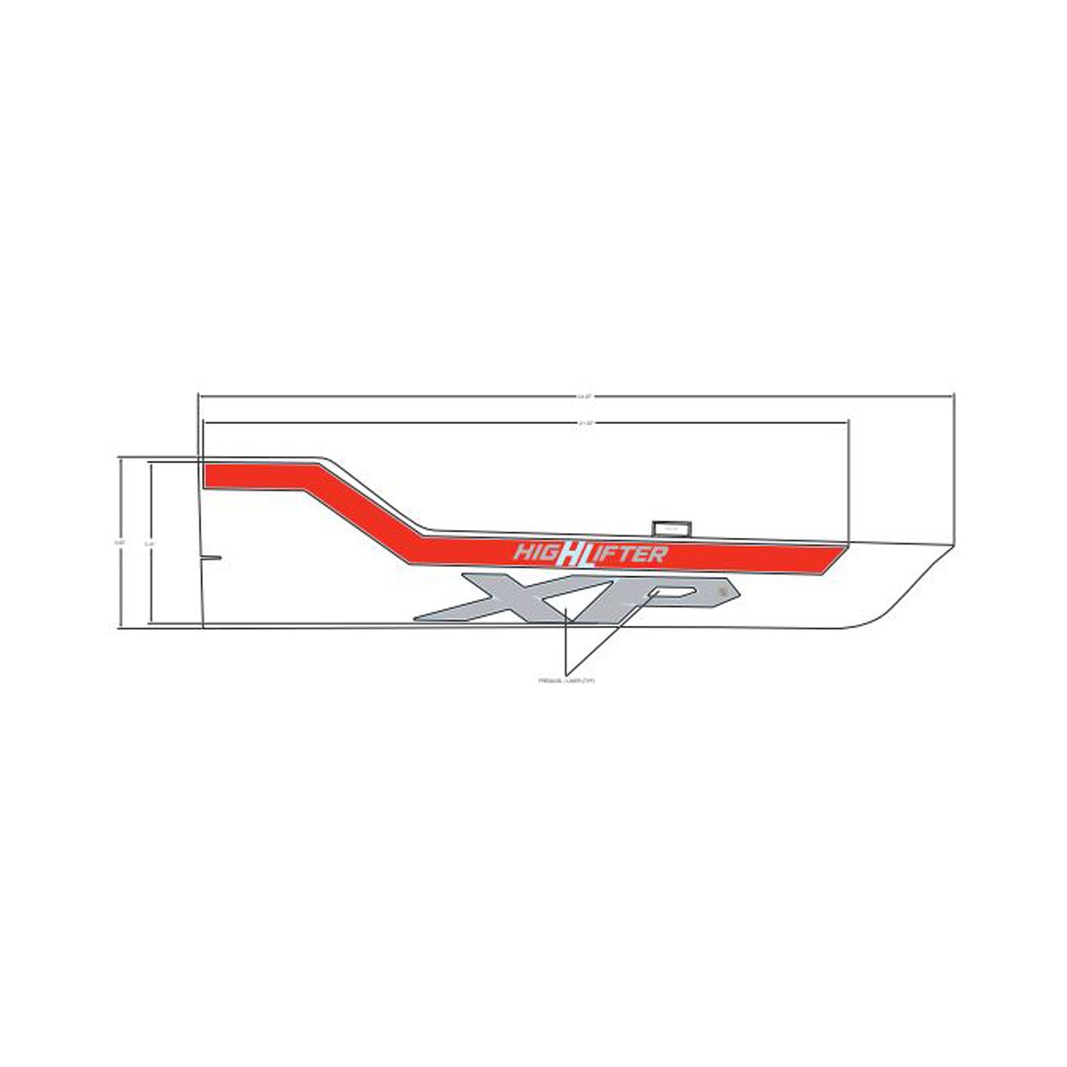 Front Upper Door Decal, Left by Polaris