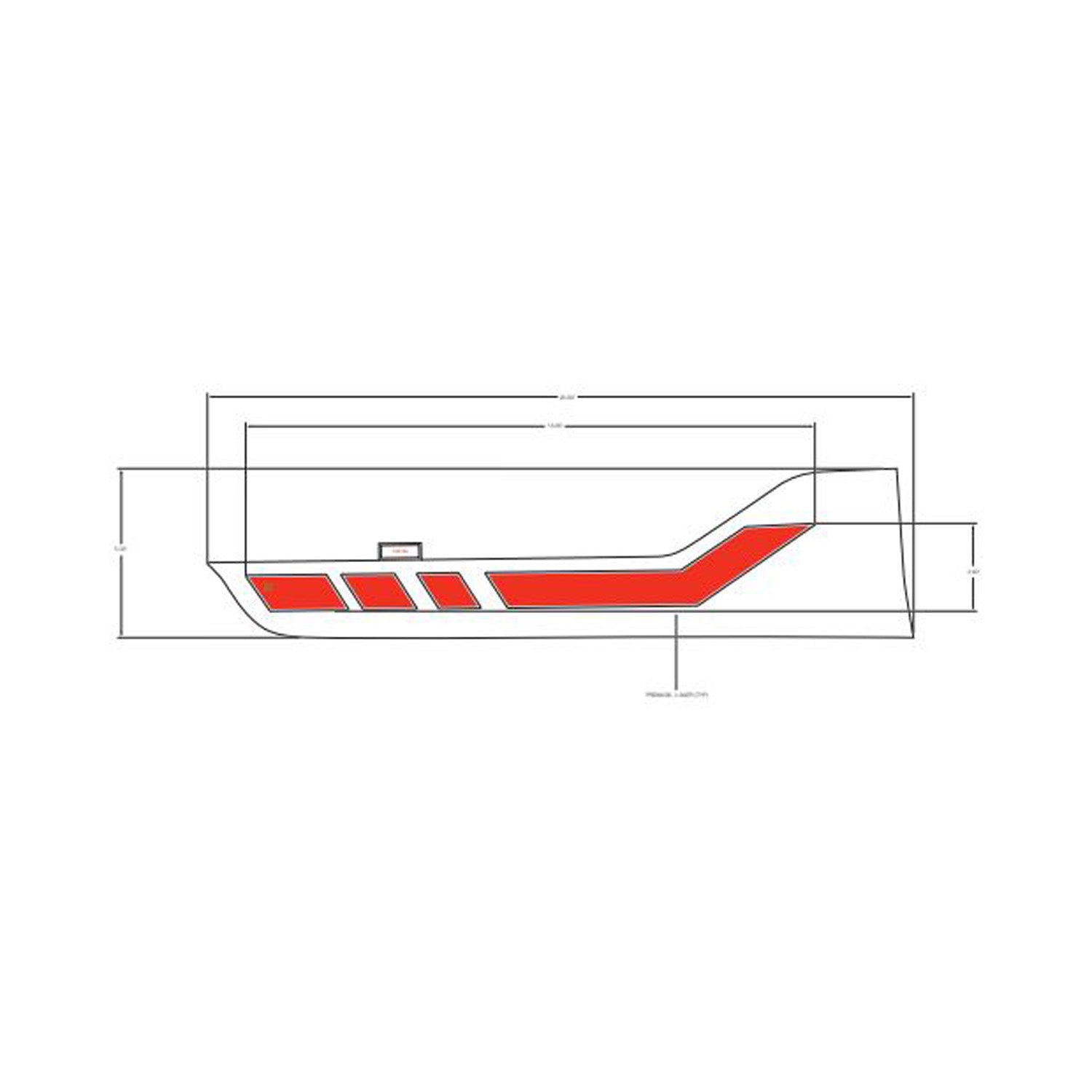 Rear Upper Door Decal, Right by Polaris