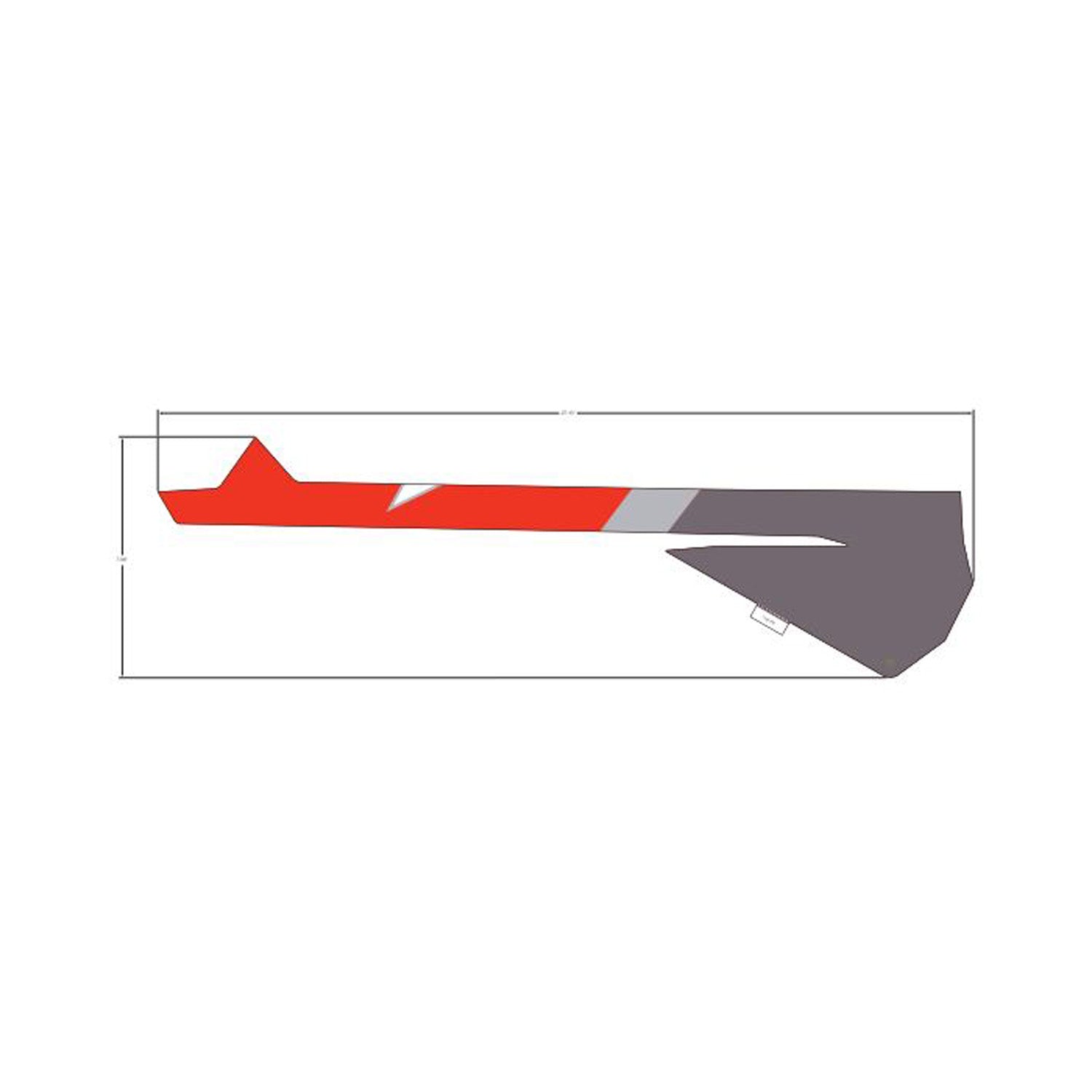 Upper Door Decal, Lower, Left by Polaris