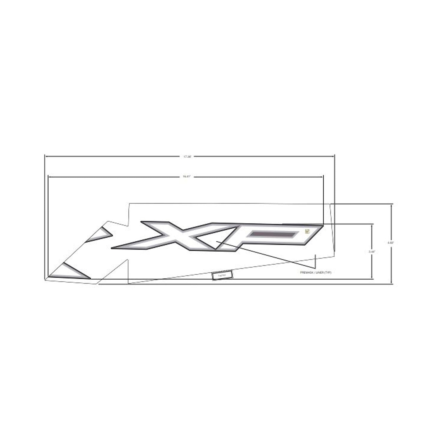 Rear Fender Decal, Upper, Left by Polaris