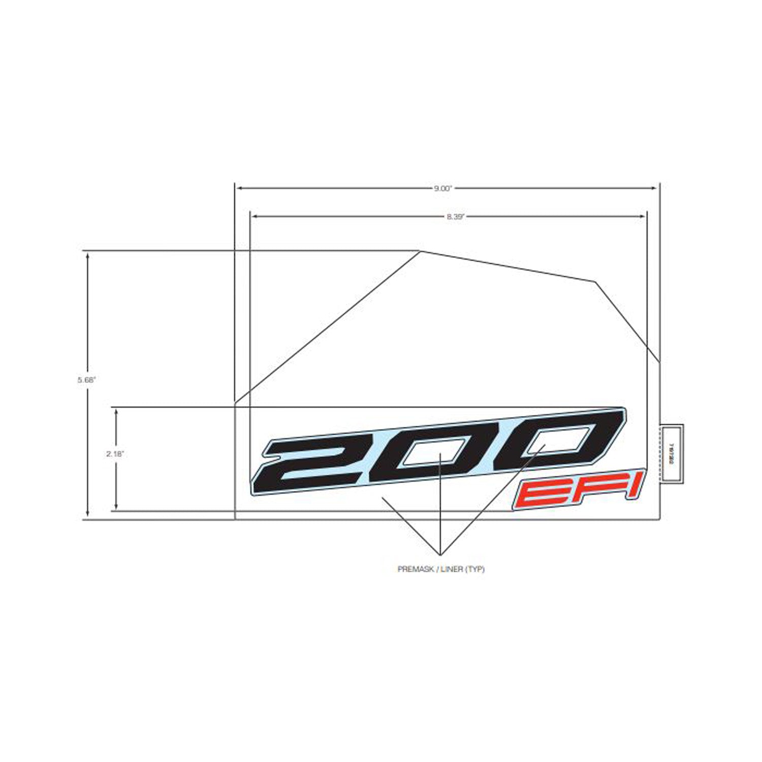 Rear Rocker Decal, Upper, Left by Polaris