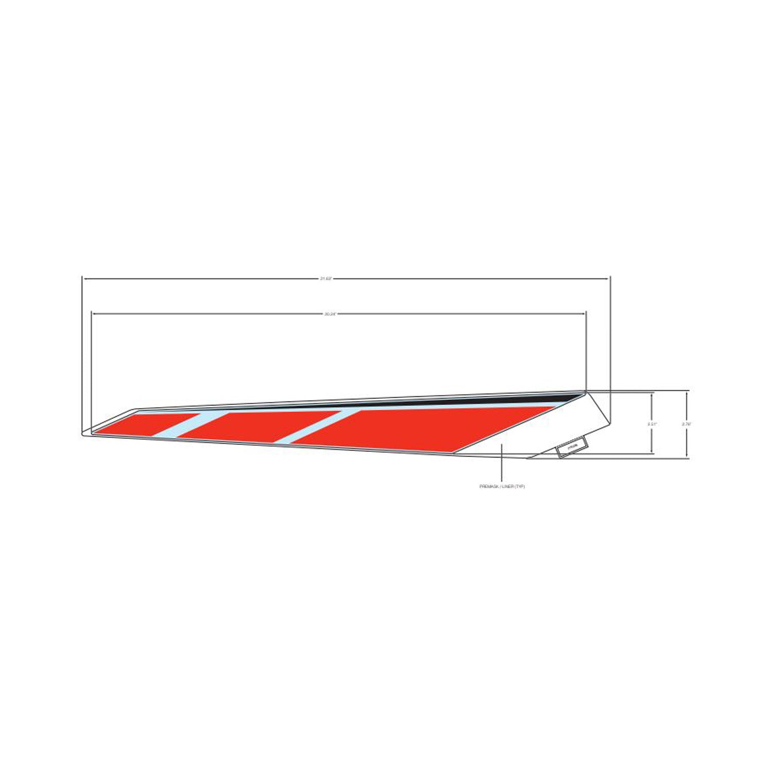 Rear Rocker Decal, Middle, Right by Polaris
