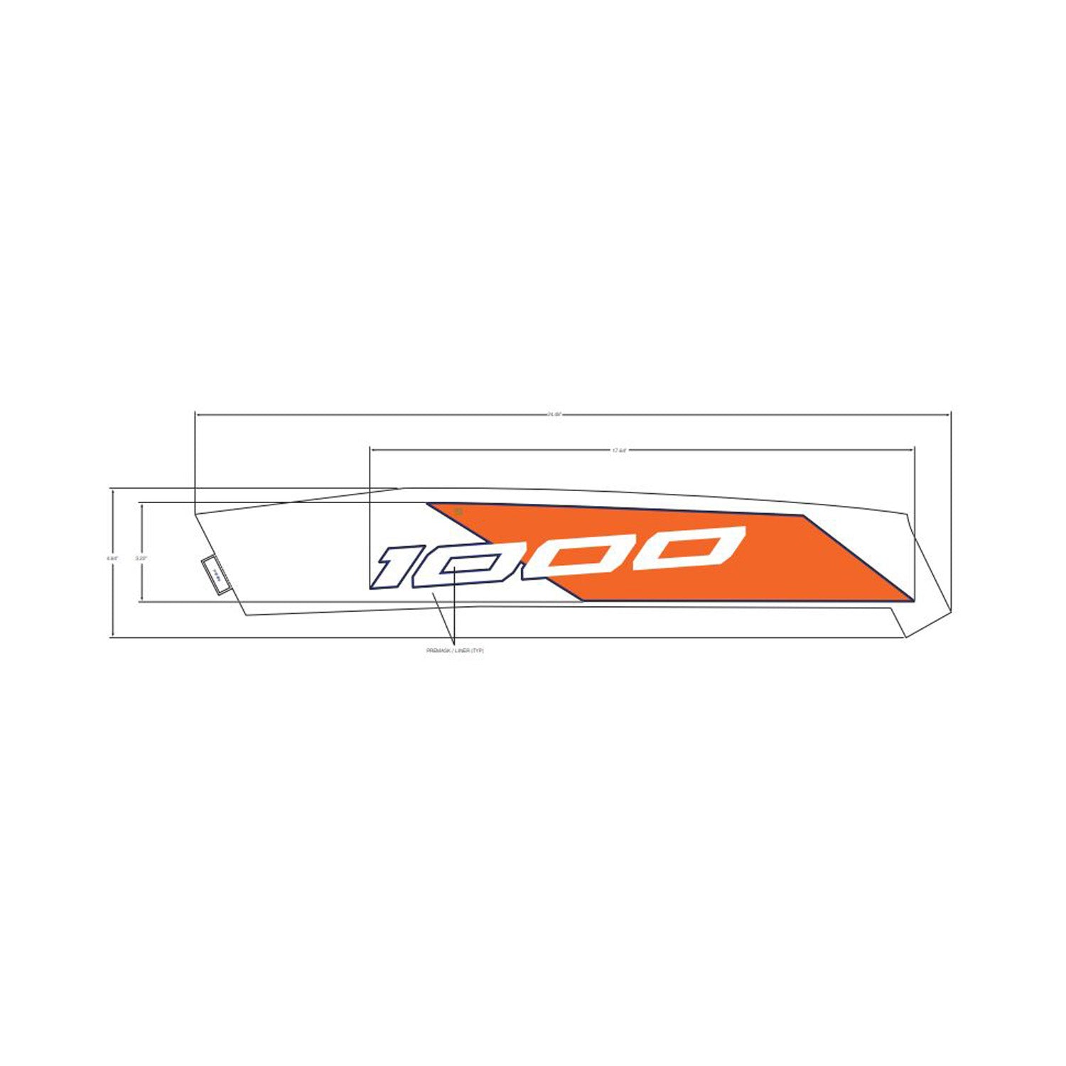 Front Fender Decal, Upper, Left by Polaris