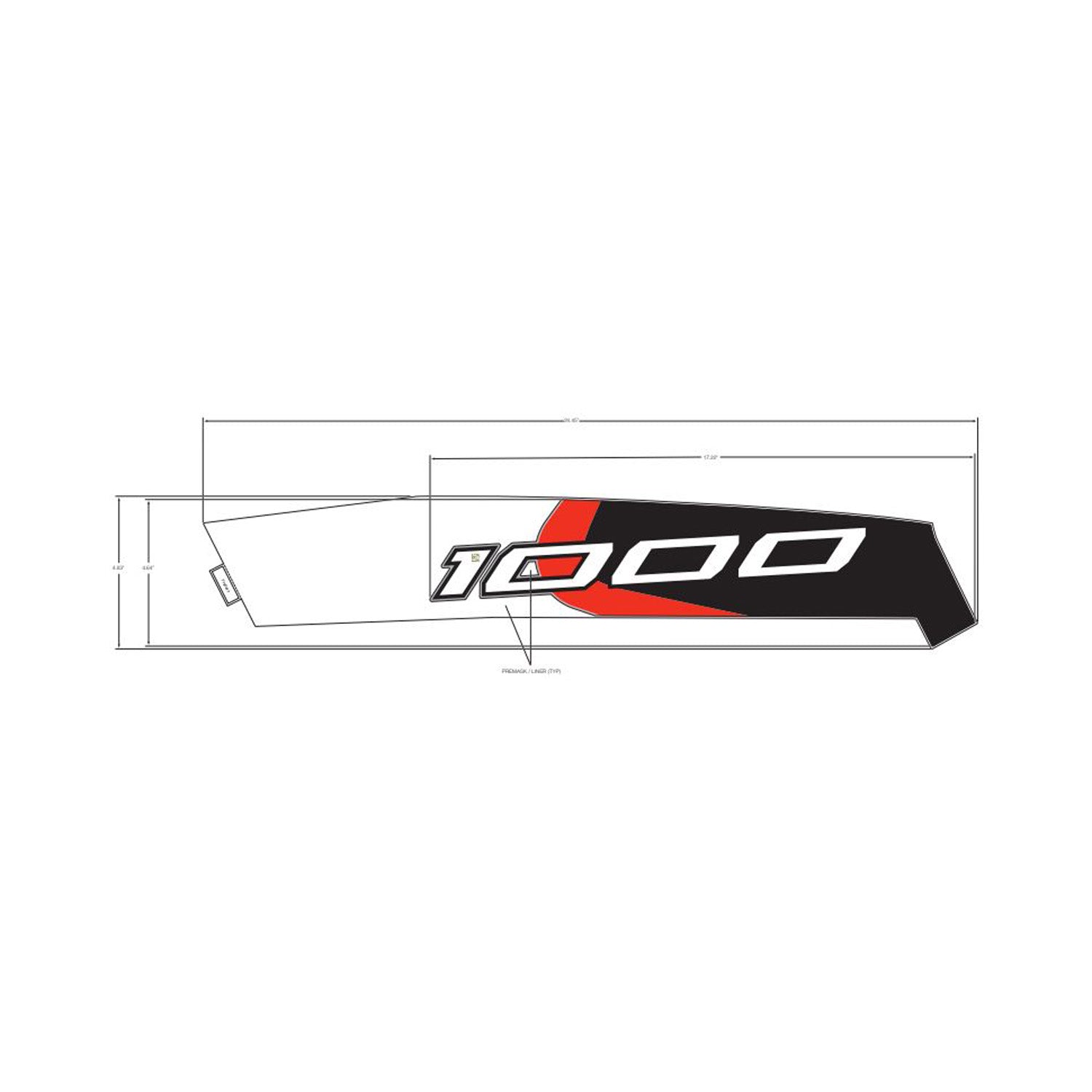 Front Fender Decal, Upper, Left by Polaris