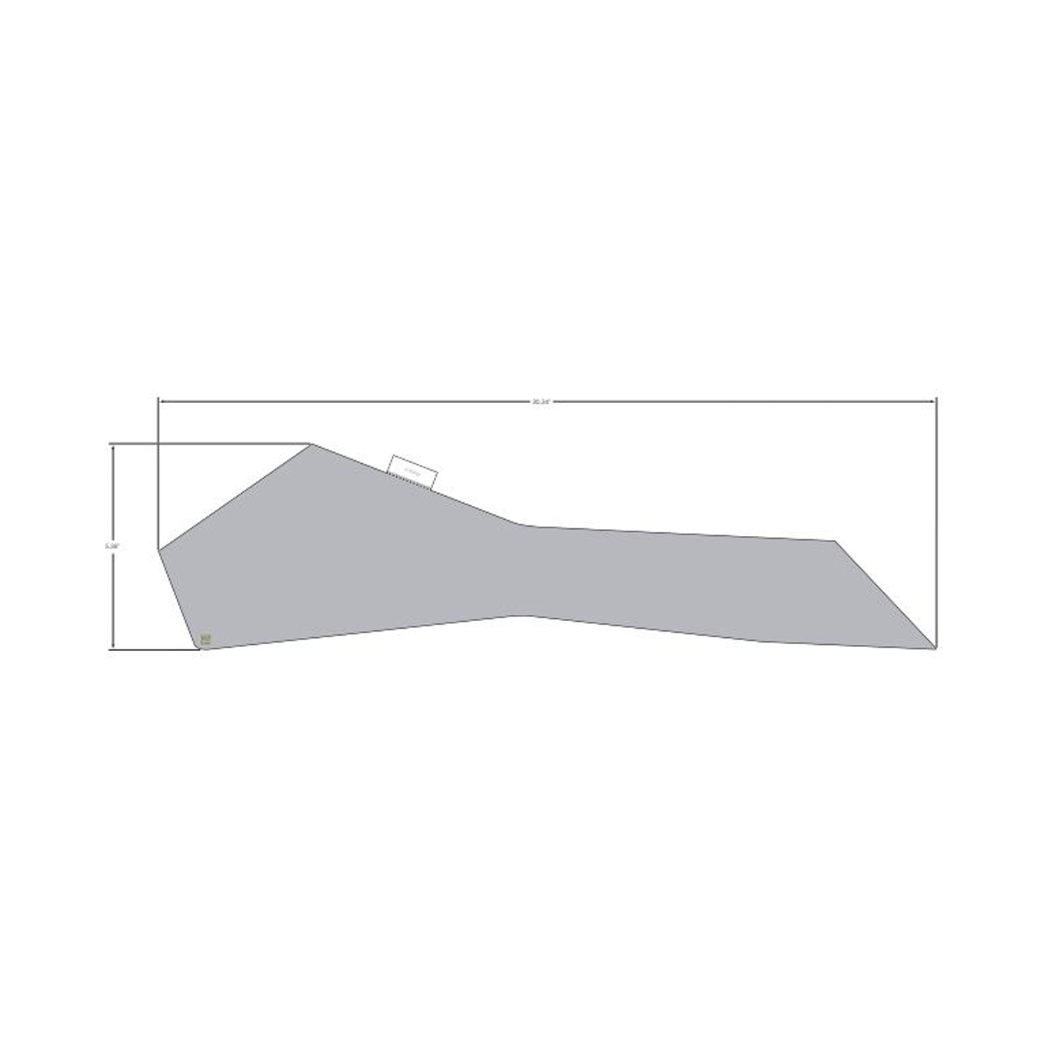 Front Lower Door Decal, Middle, Left by Polaris